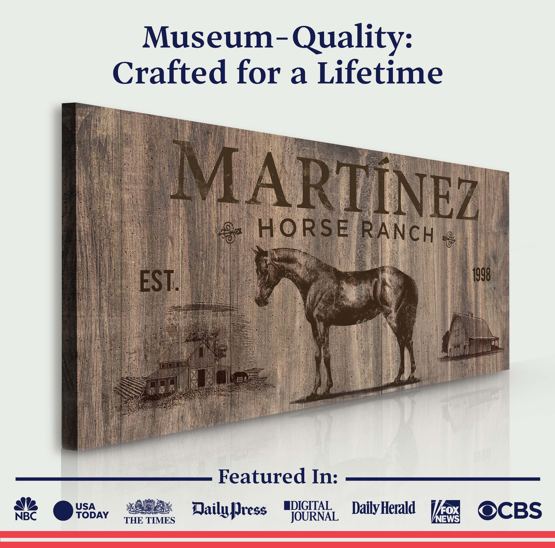Vintage Horse Ranch Sign V - Image 3