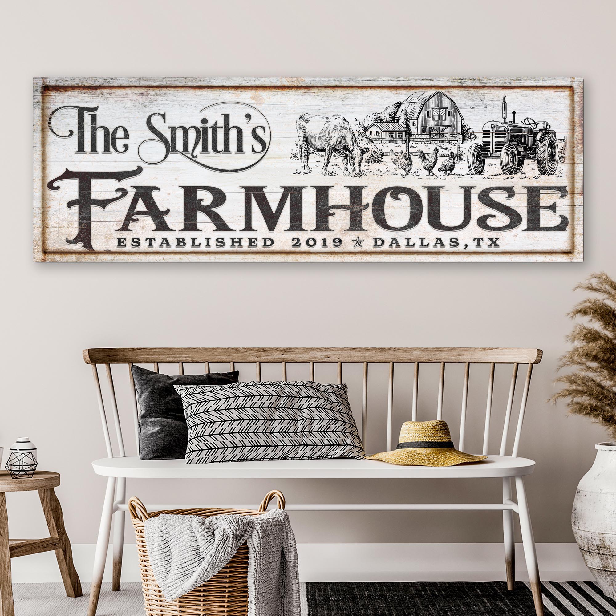 Vintage Rust Farmhouse Sign II - Image 3
