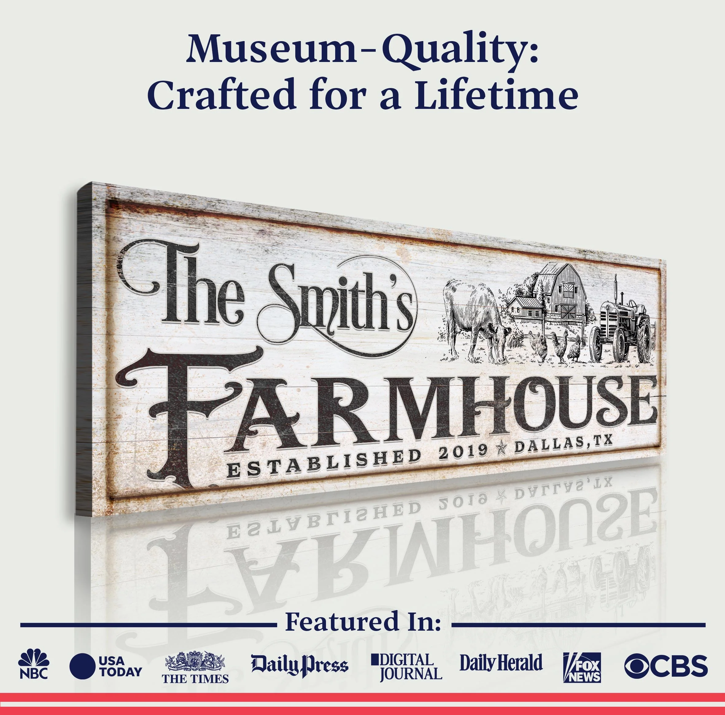Vintage Rust Farmhouse Sign II - Image 5