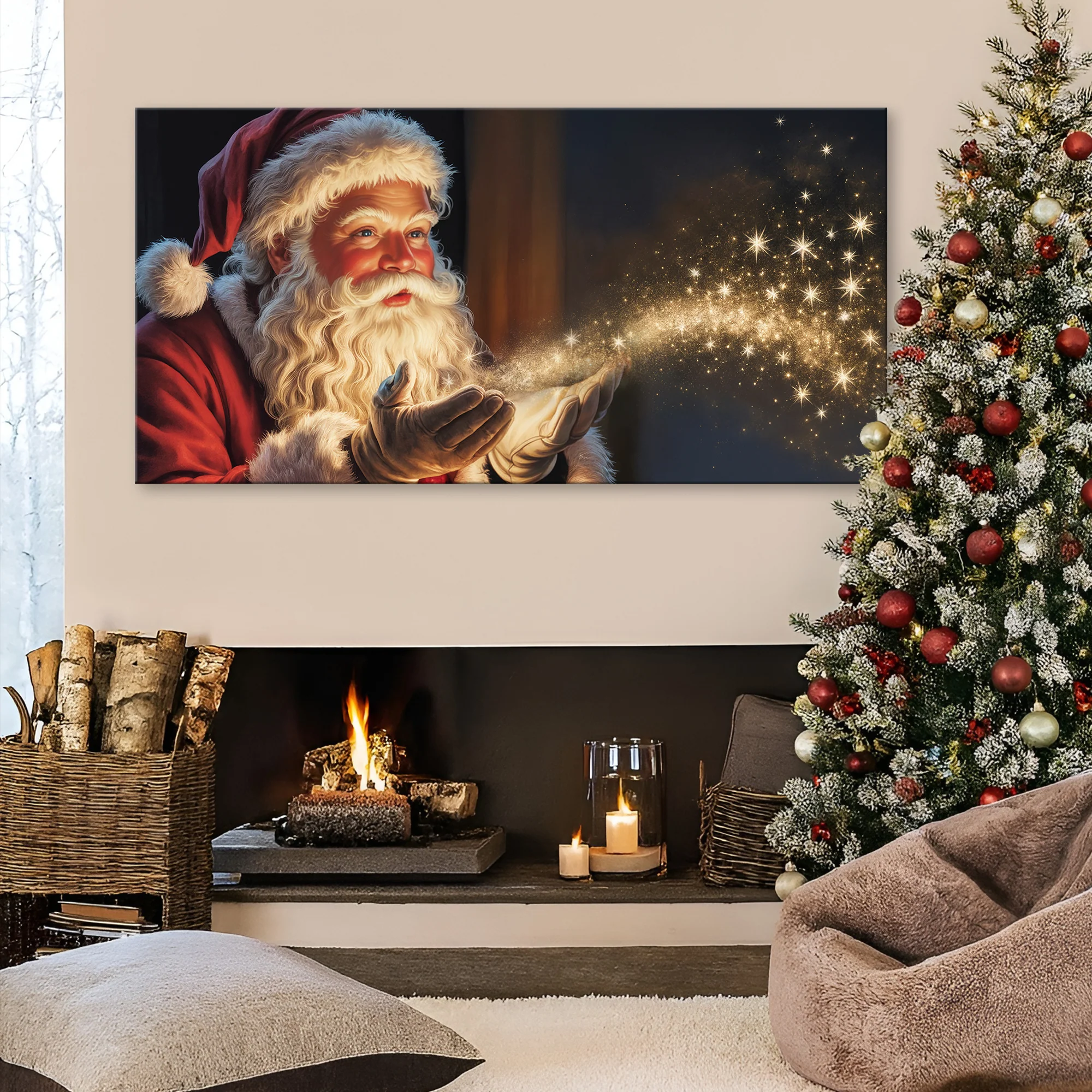 Vintage Santa Claus Christmas Wall Art II