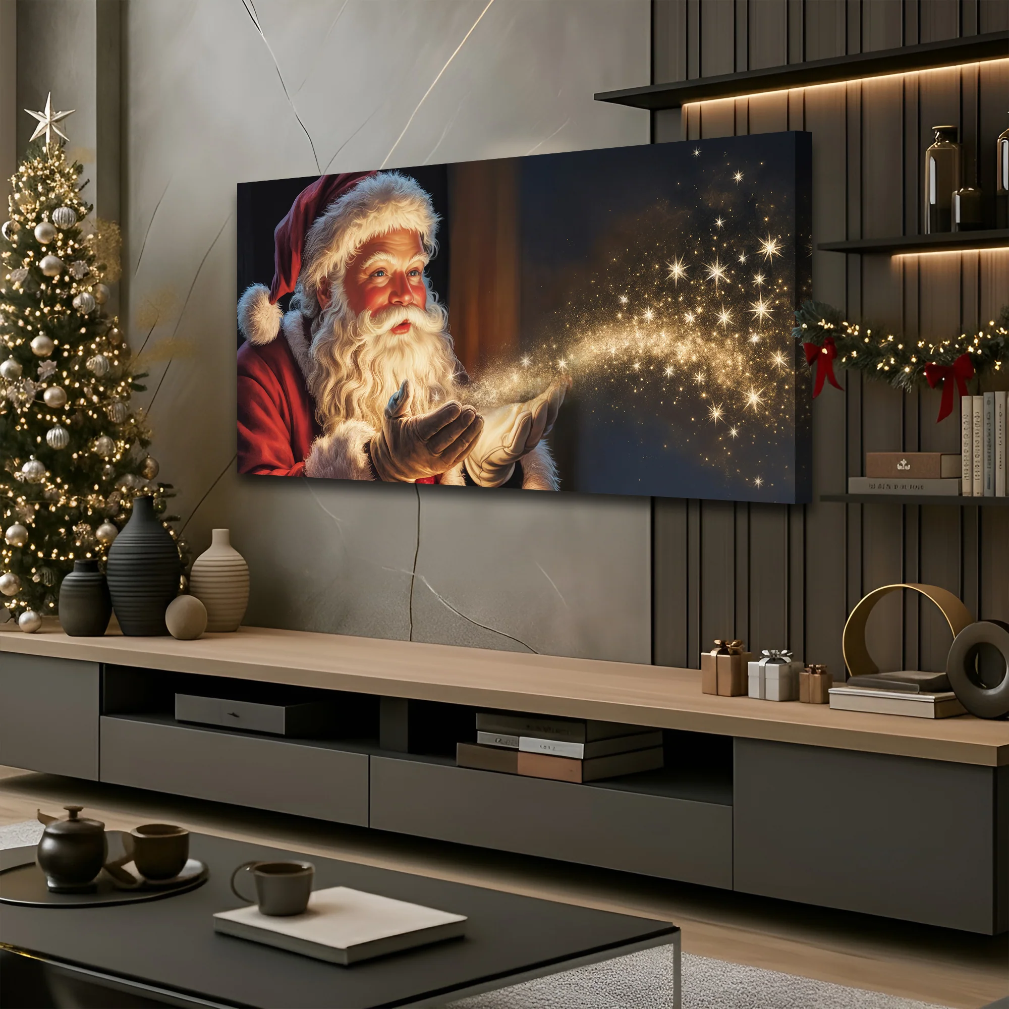 Vintage Santa Claus Christmas Wall Art II - Image 4