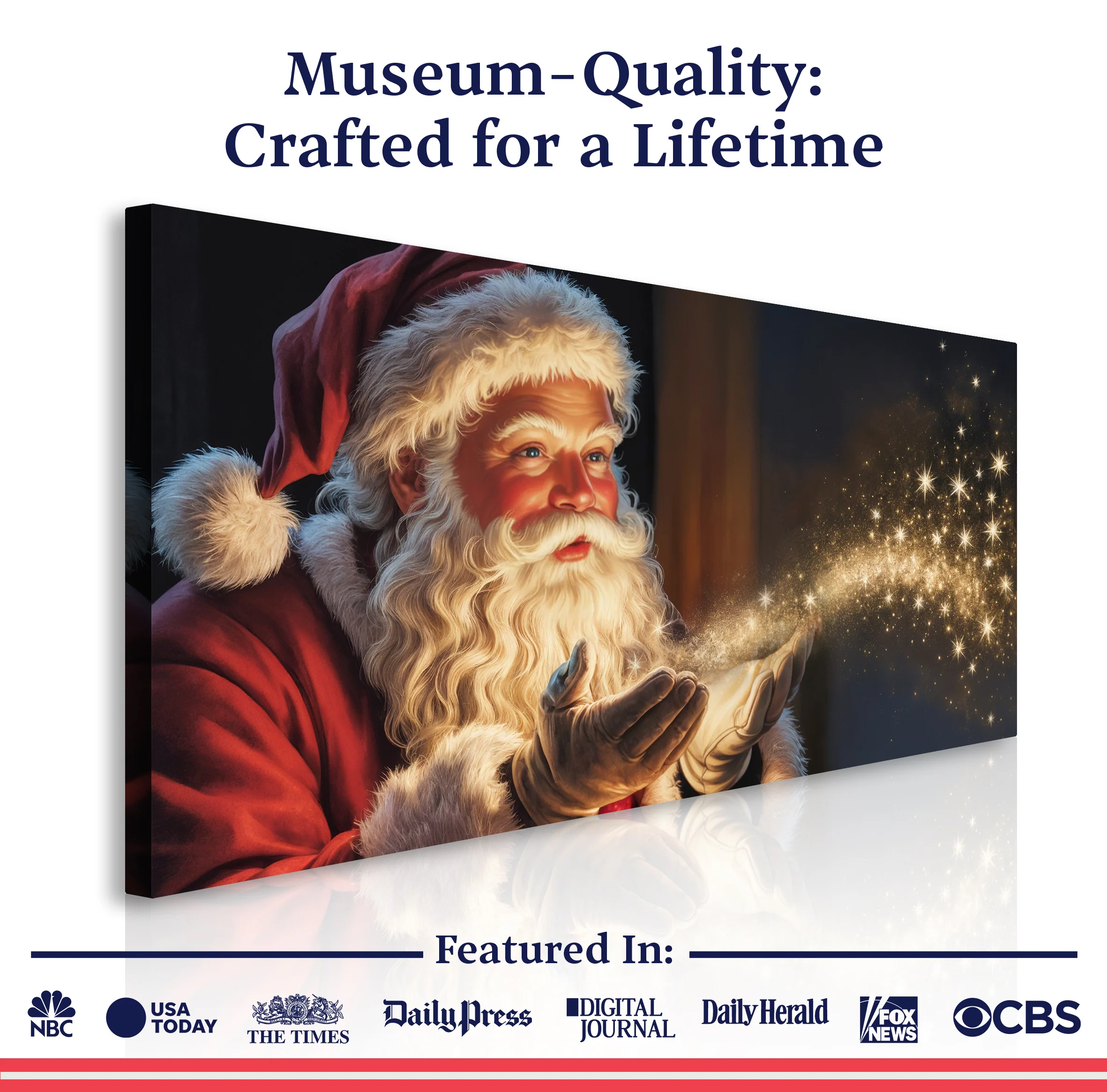 Vintage Santa Claus Christmas Wall Art II - Image 6
