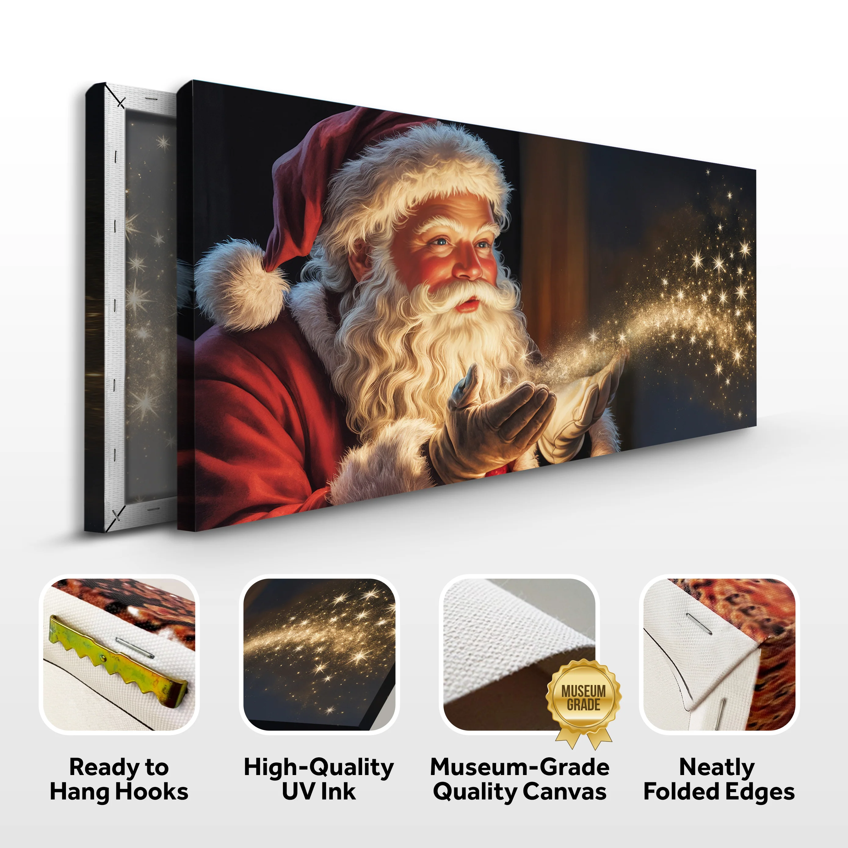 Vintage Santa Claus Christmas Wall Art II - Image 8