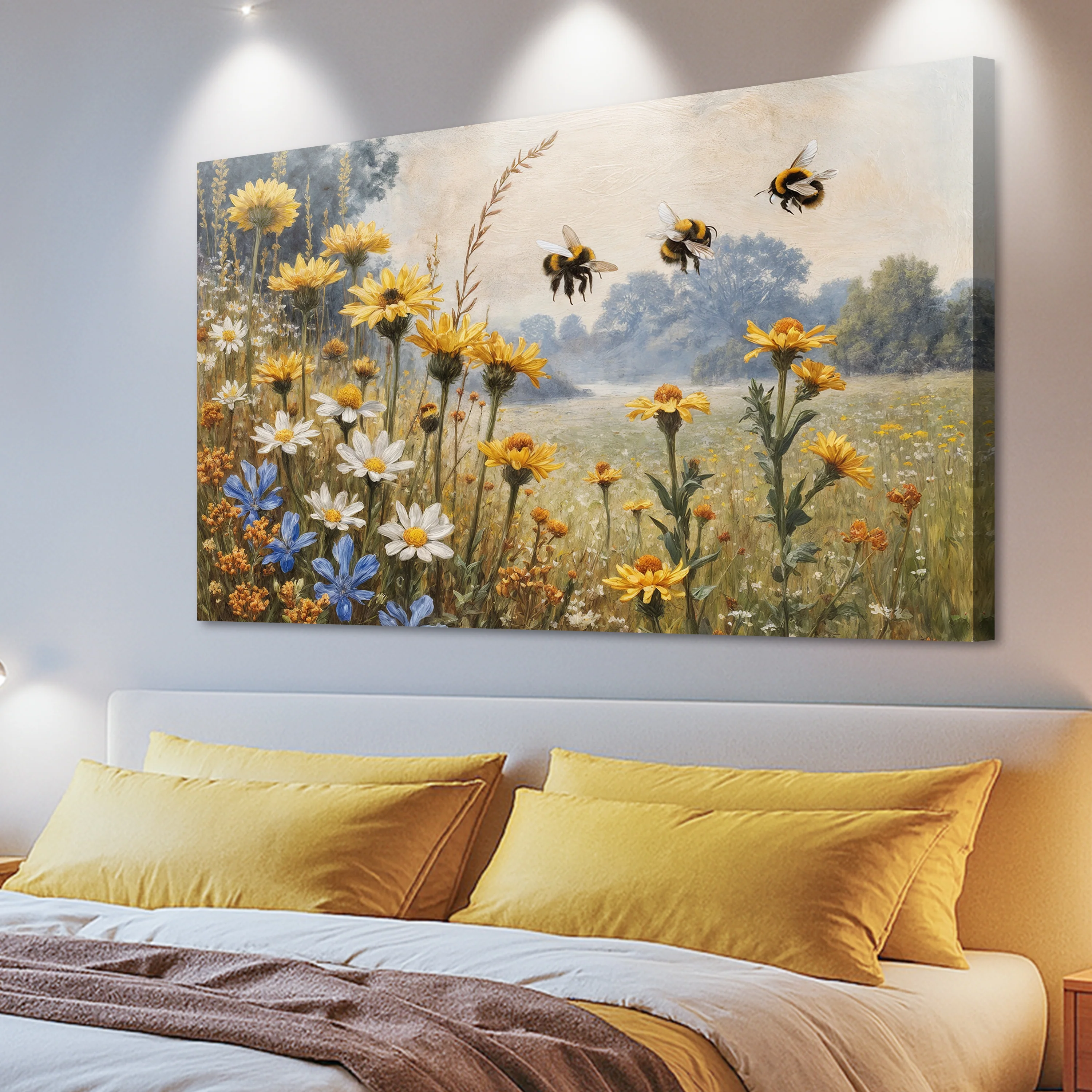 Vintage Wildflowers Wall Art - Image 2