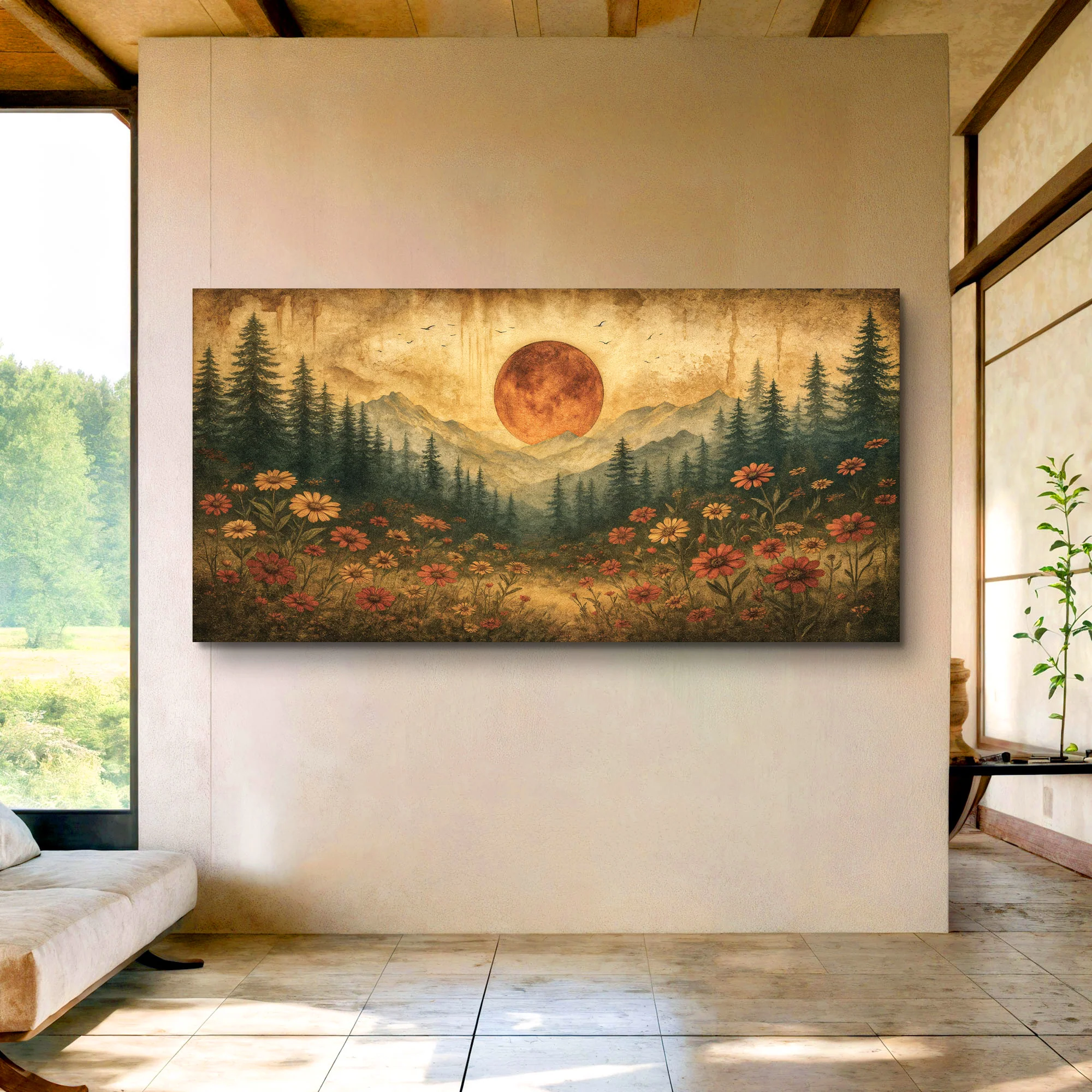 Vintage Wildflowers Wall Art III - Image 3