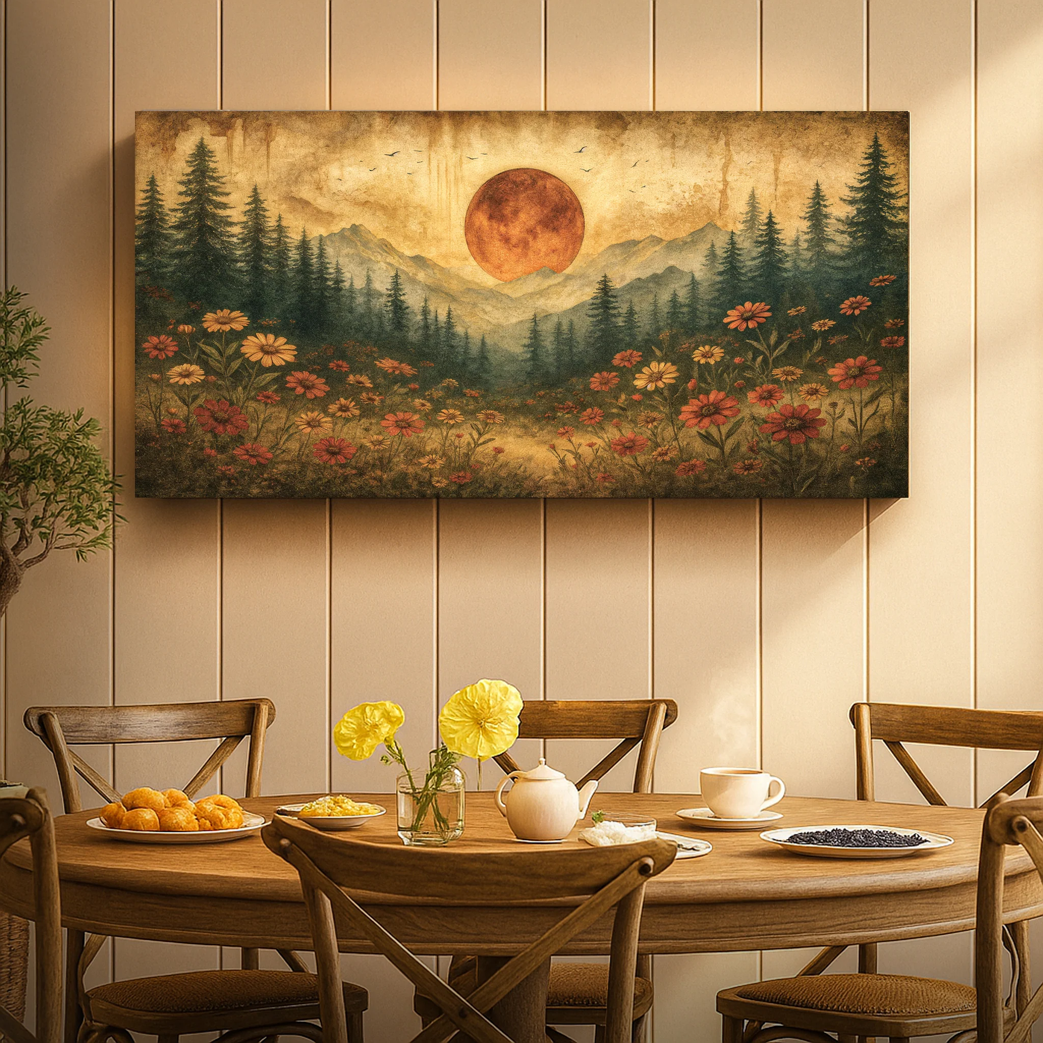 Vintage Wildflowers Wall Art III - Image 4