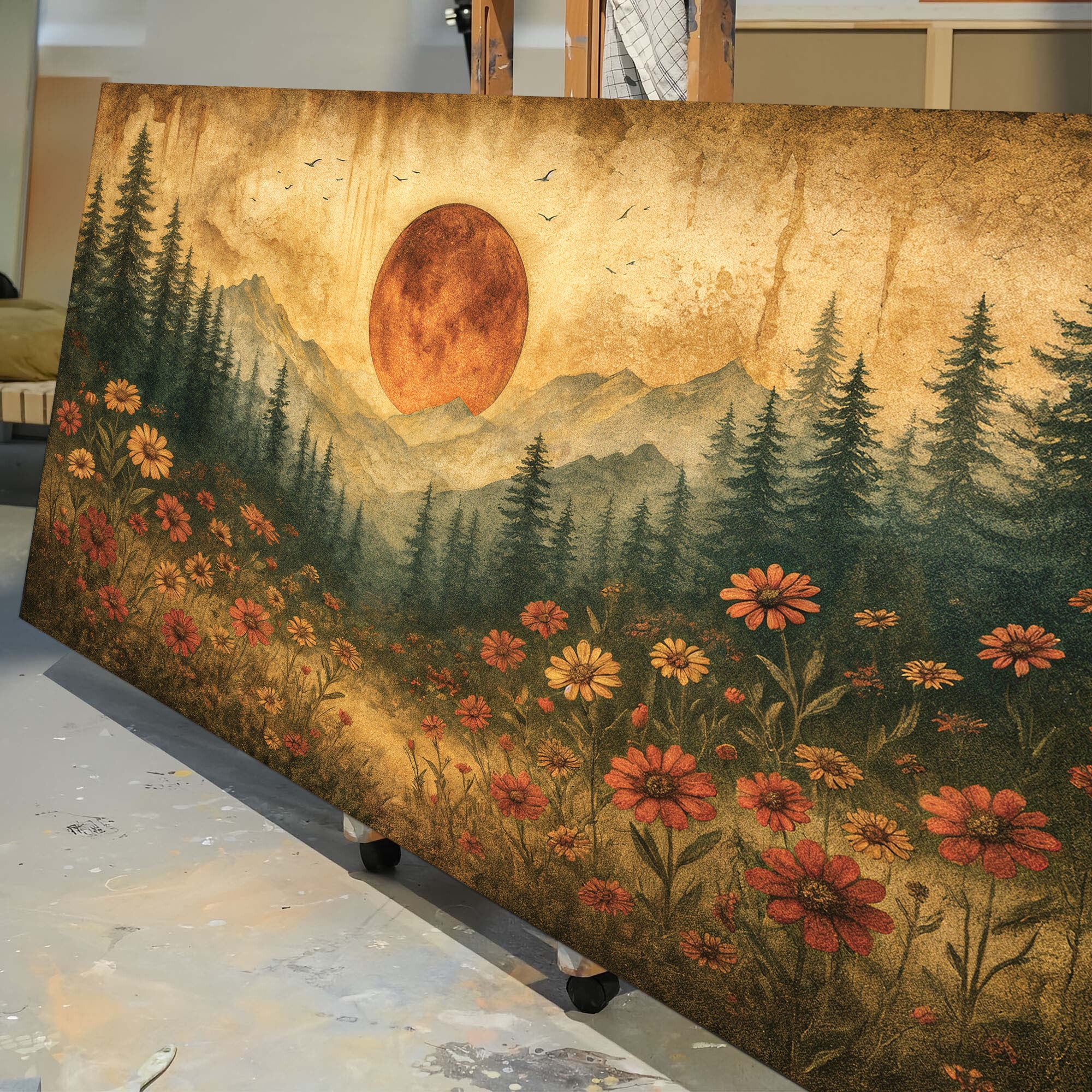Vintage Wildflowers Wall Art III - Image 5