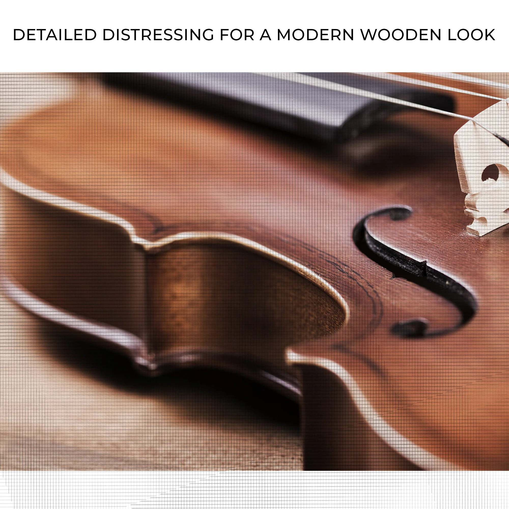 Violin Up Close Canvas Wall Art - Image 4