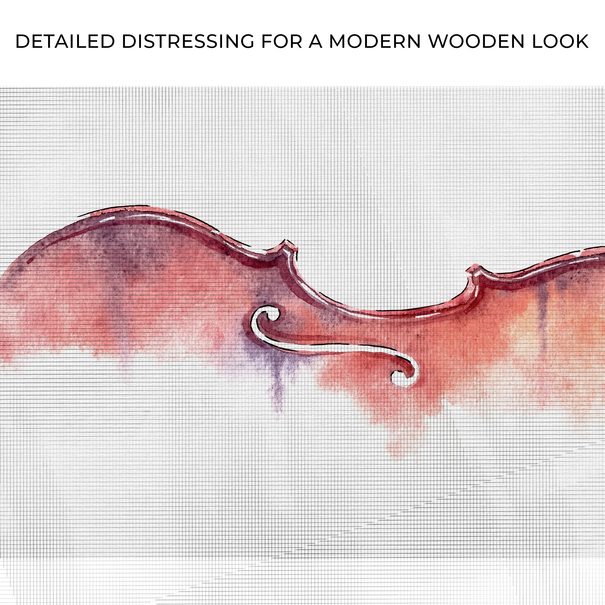 Violin Watercolor Canvas Wall Art - Image 4