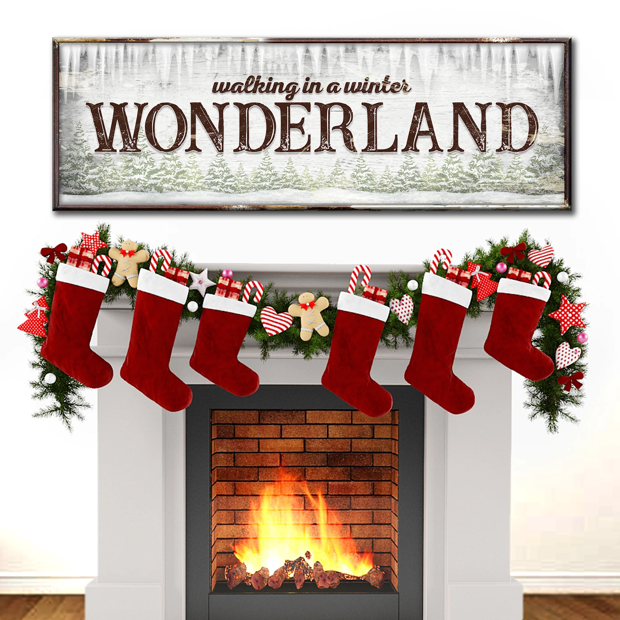 Walking In Winter Wonderland Sign - Image 6