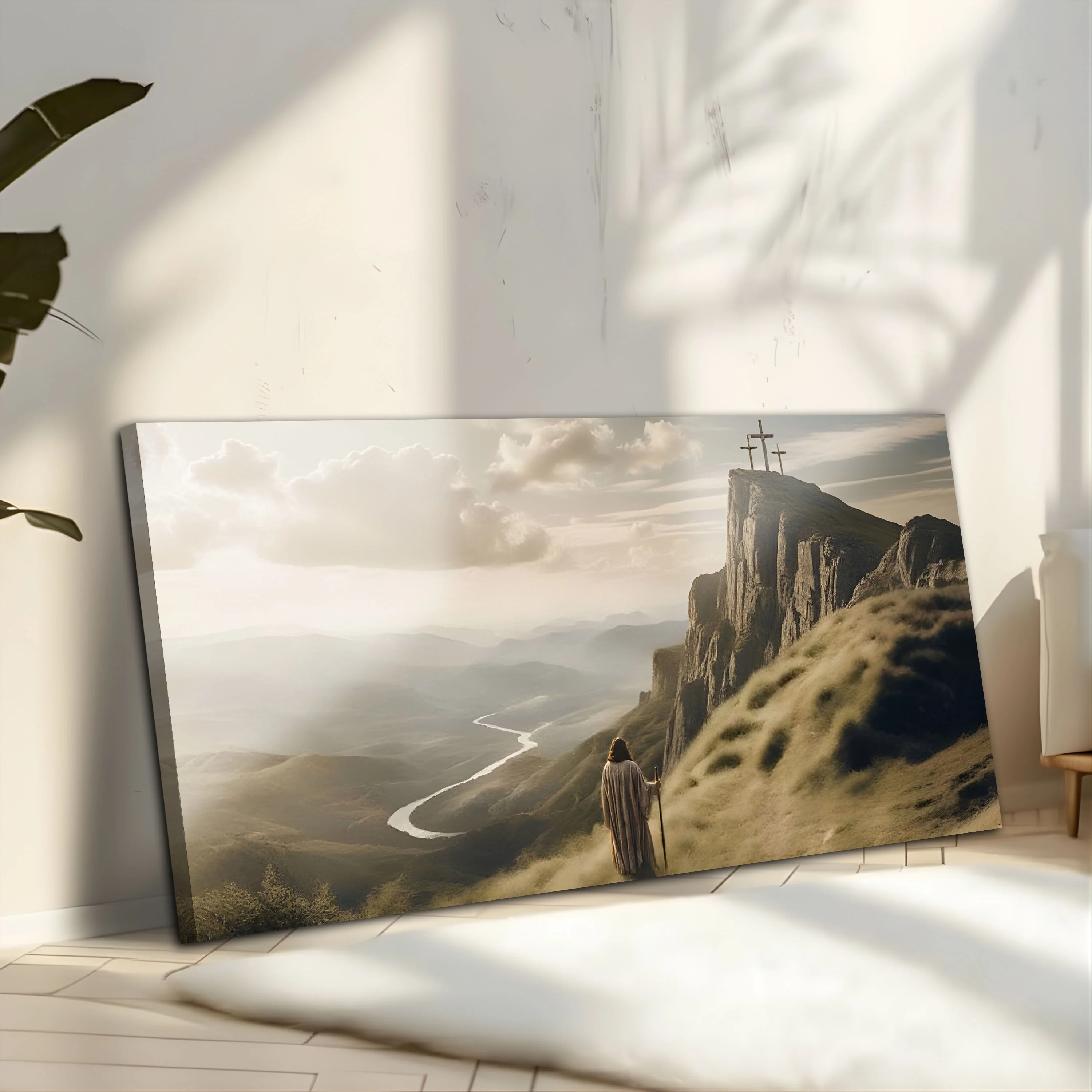 Walking to Golgotha Faith Wall Art - Image 4