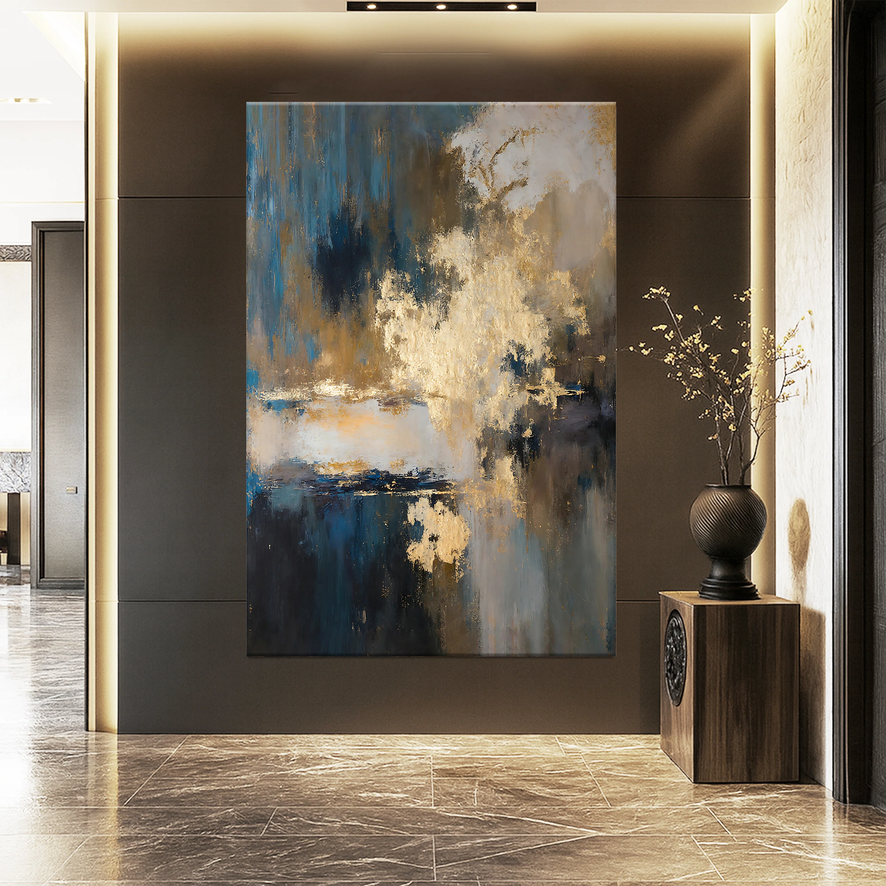 Warm Metallic Modern Wall Art II - Image 2