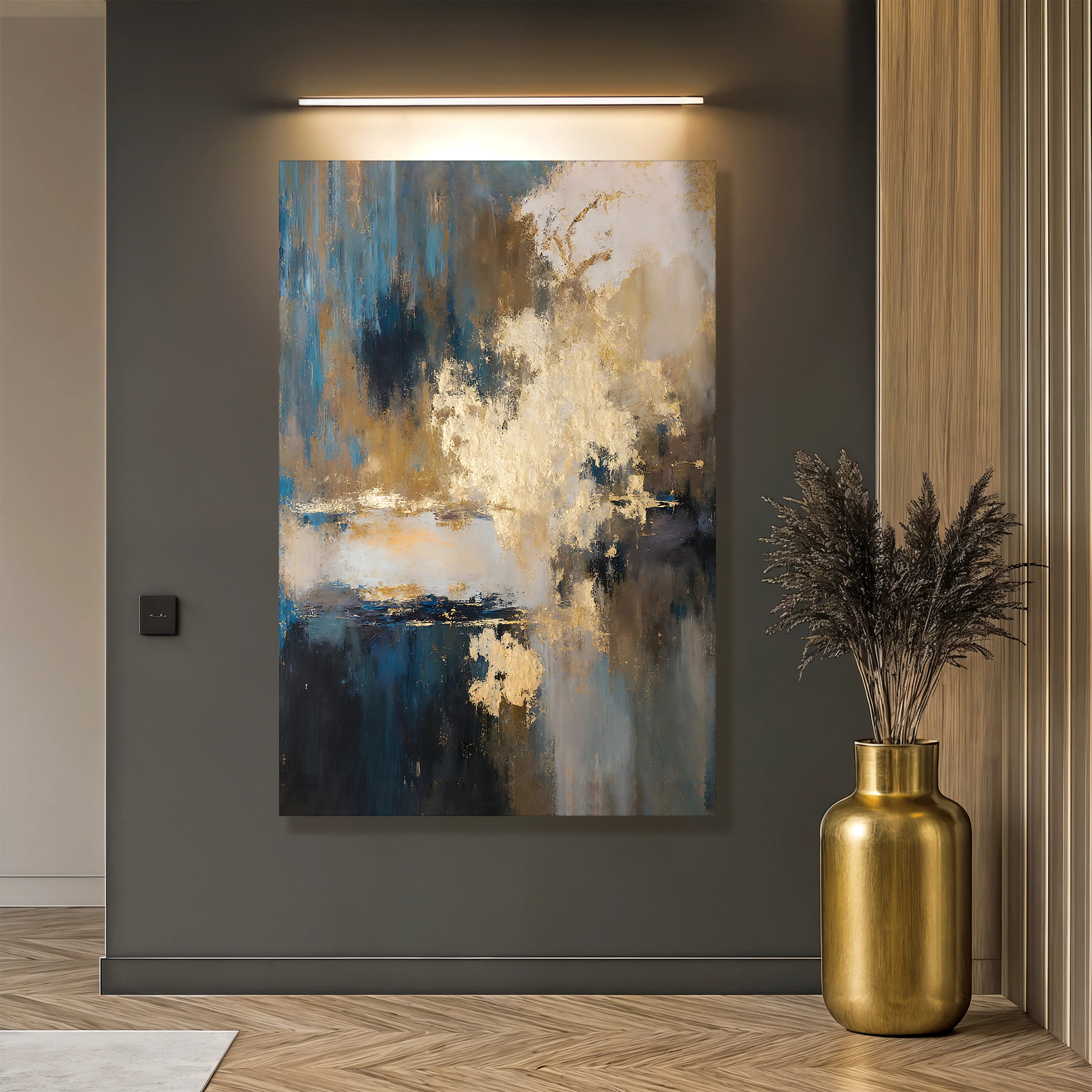 Warm Metallic Modern Wall Art II - Image 4