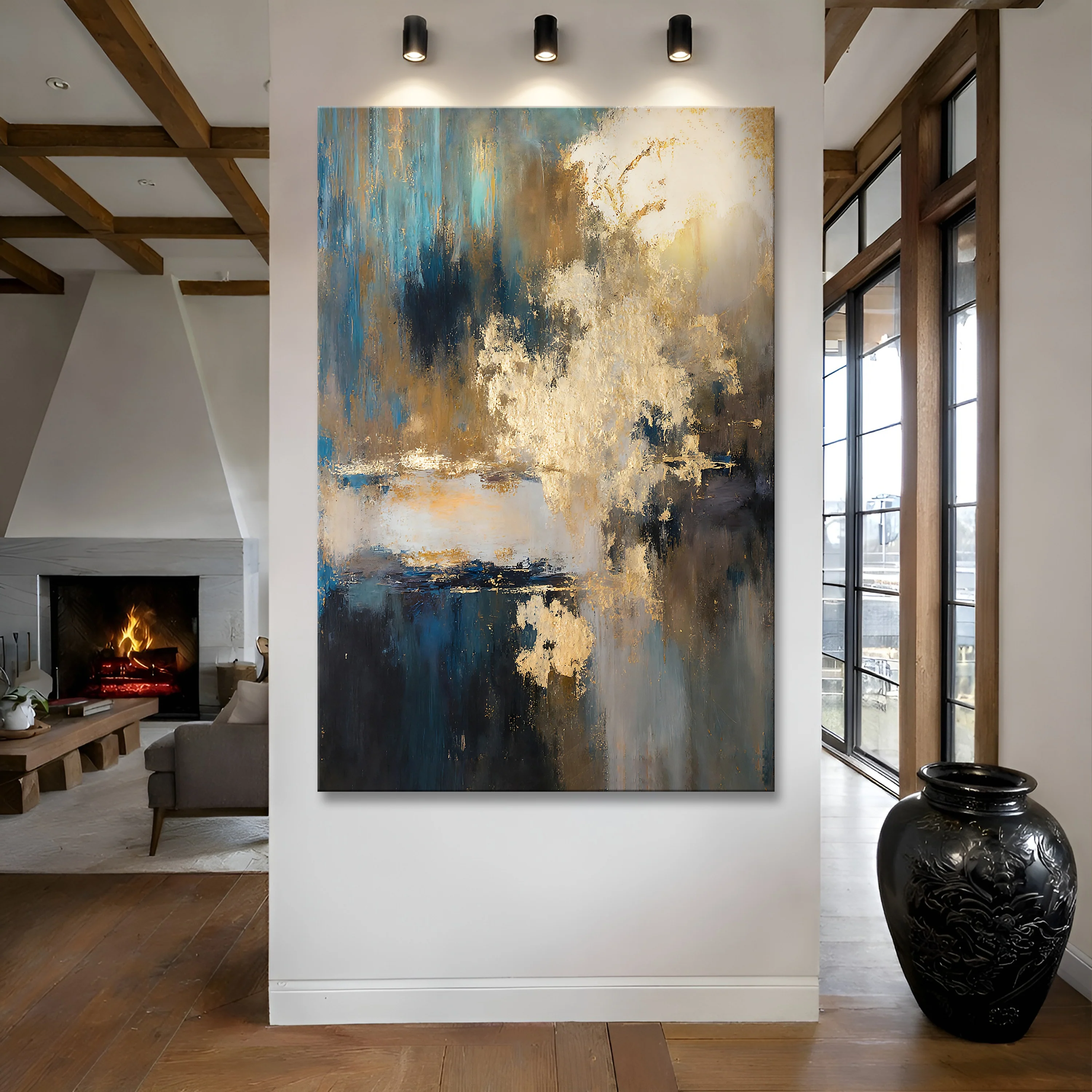 Warm Metallic Modern Wall Art II - Image 5