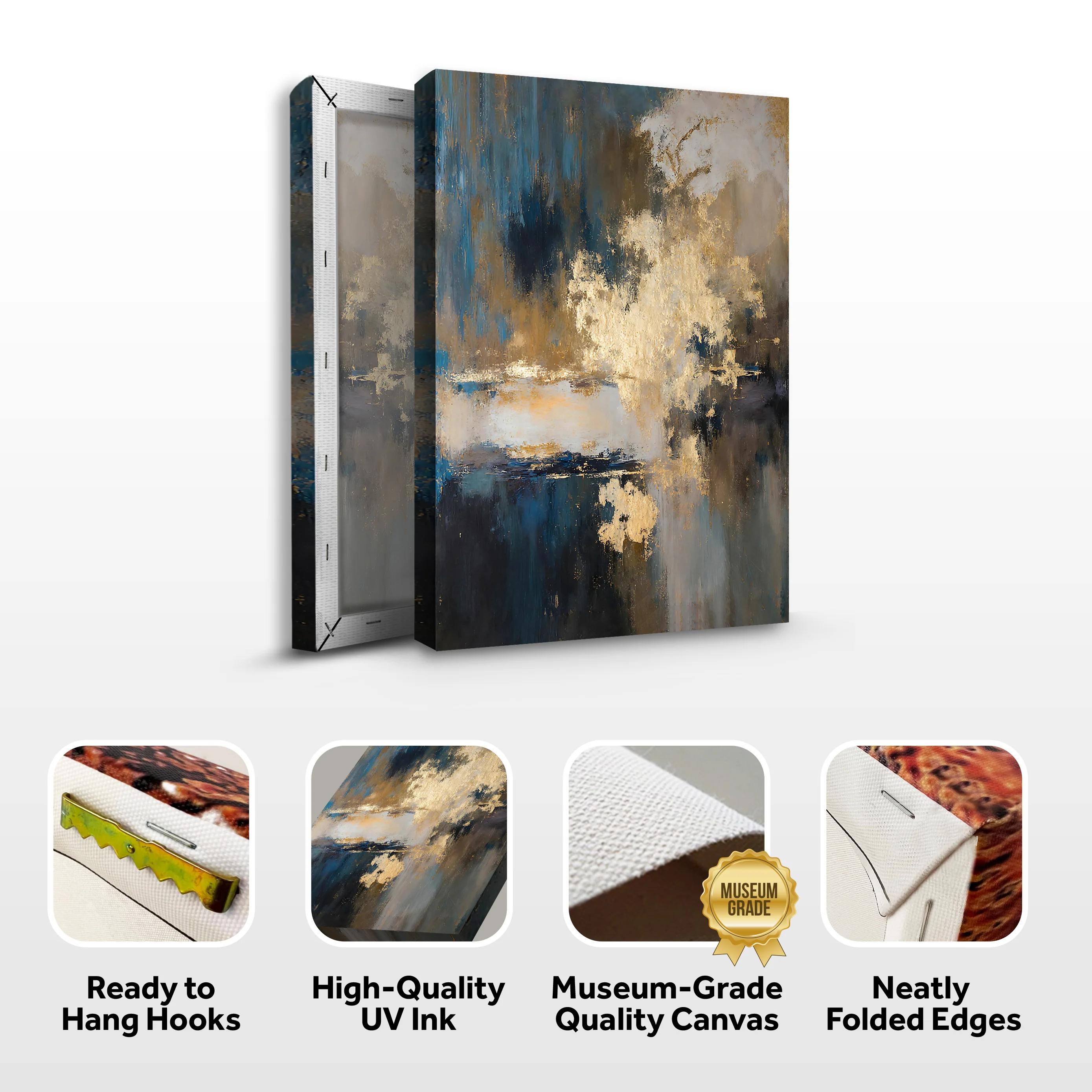 Warm Metallic Modern Wall Art II - Image 8