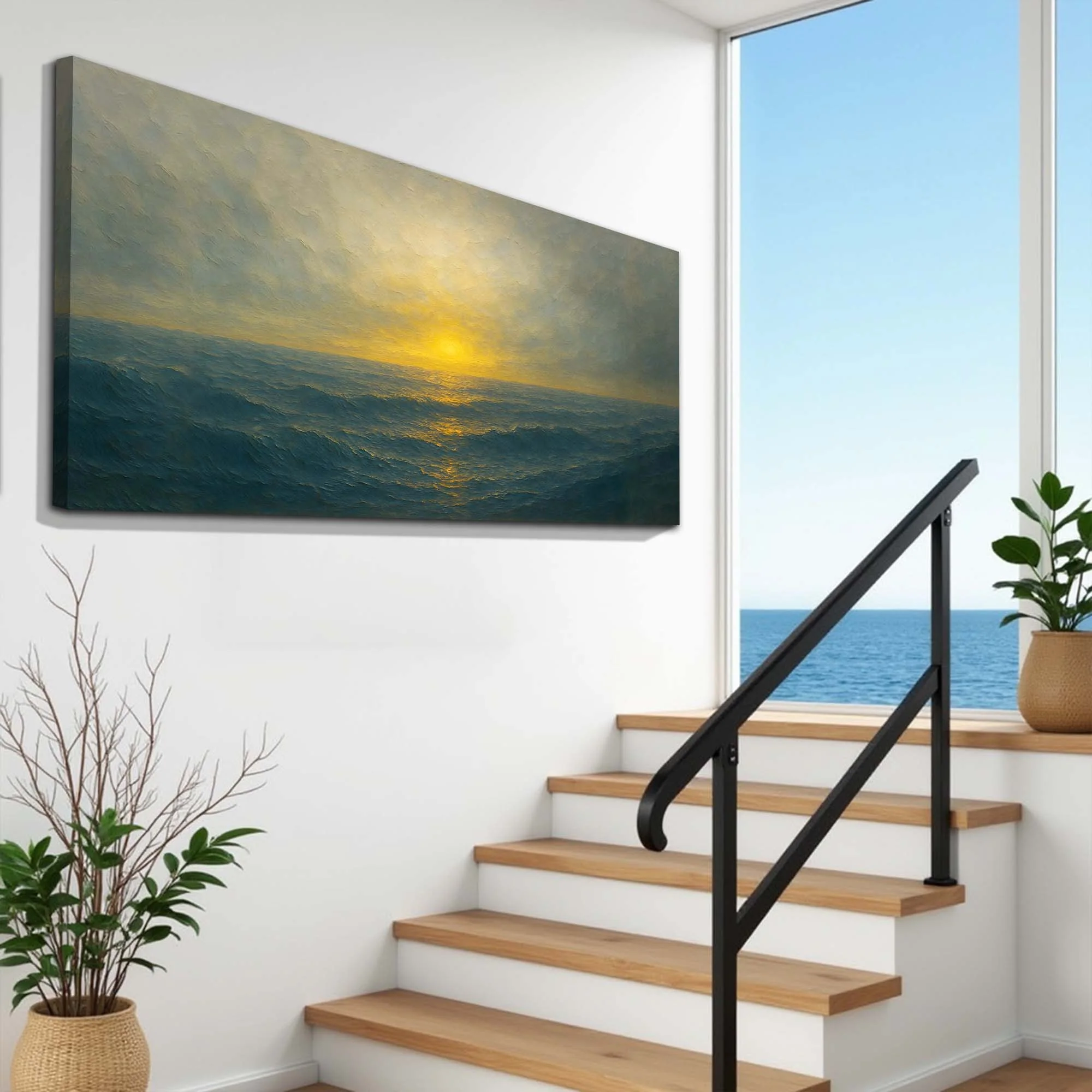 Waterscape Abstract Wall Art IV - Image 4