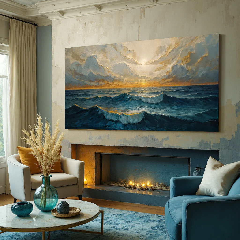 Waterscape Abstract Wall Art XI - Image 4
