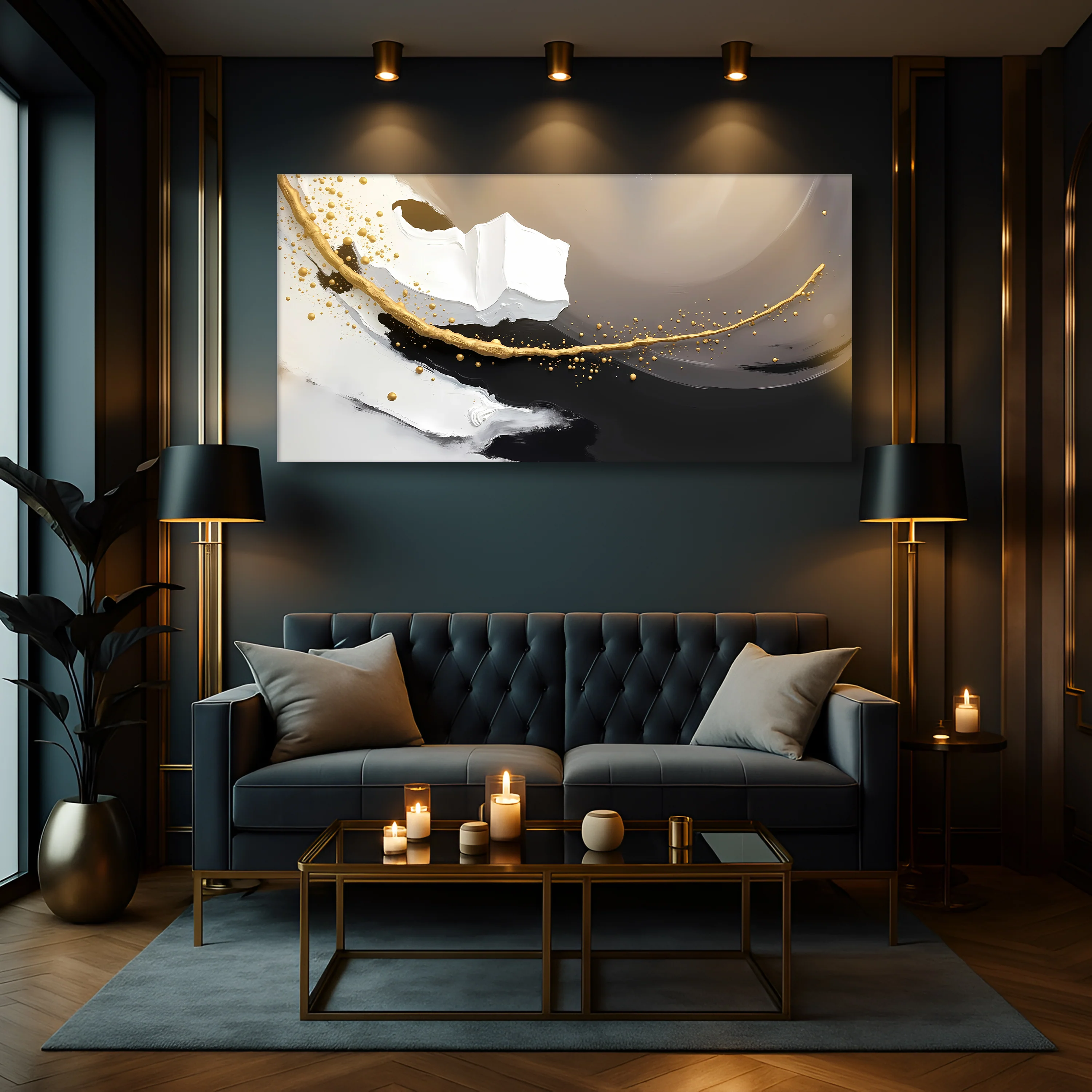 Wave Abstract Wall Art - Image 2