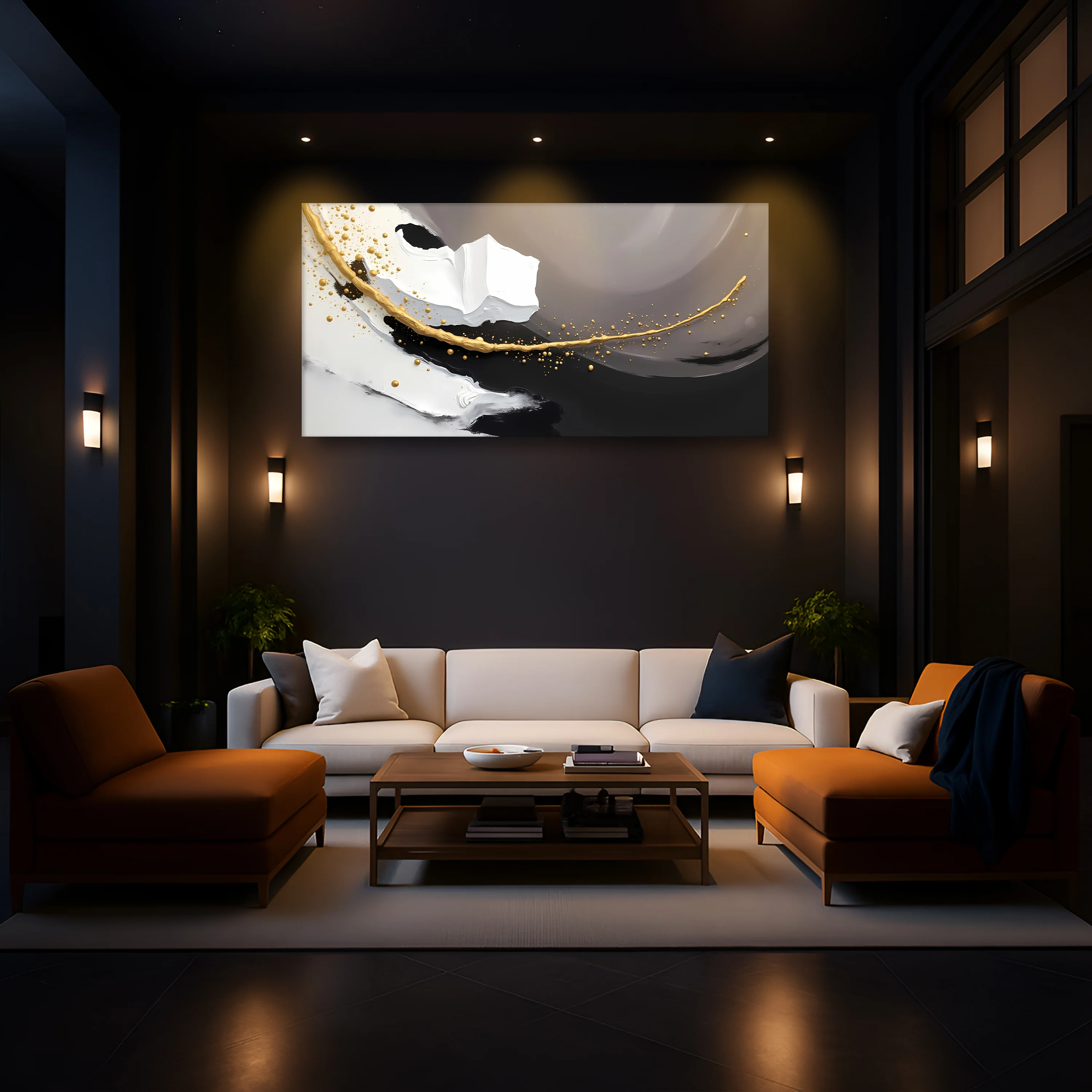 Wave Abstract Wall Art - Image 3