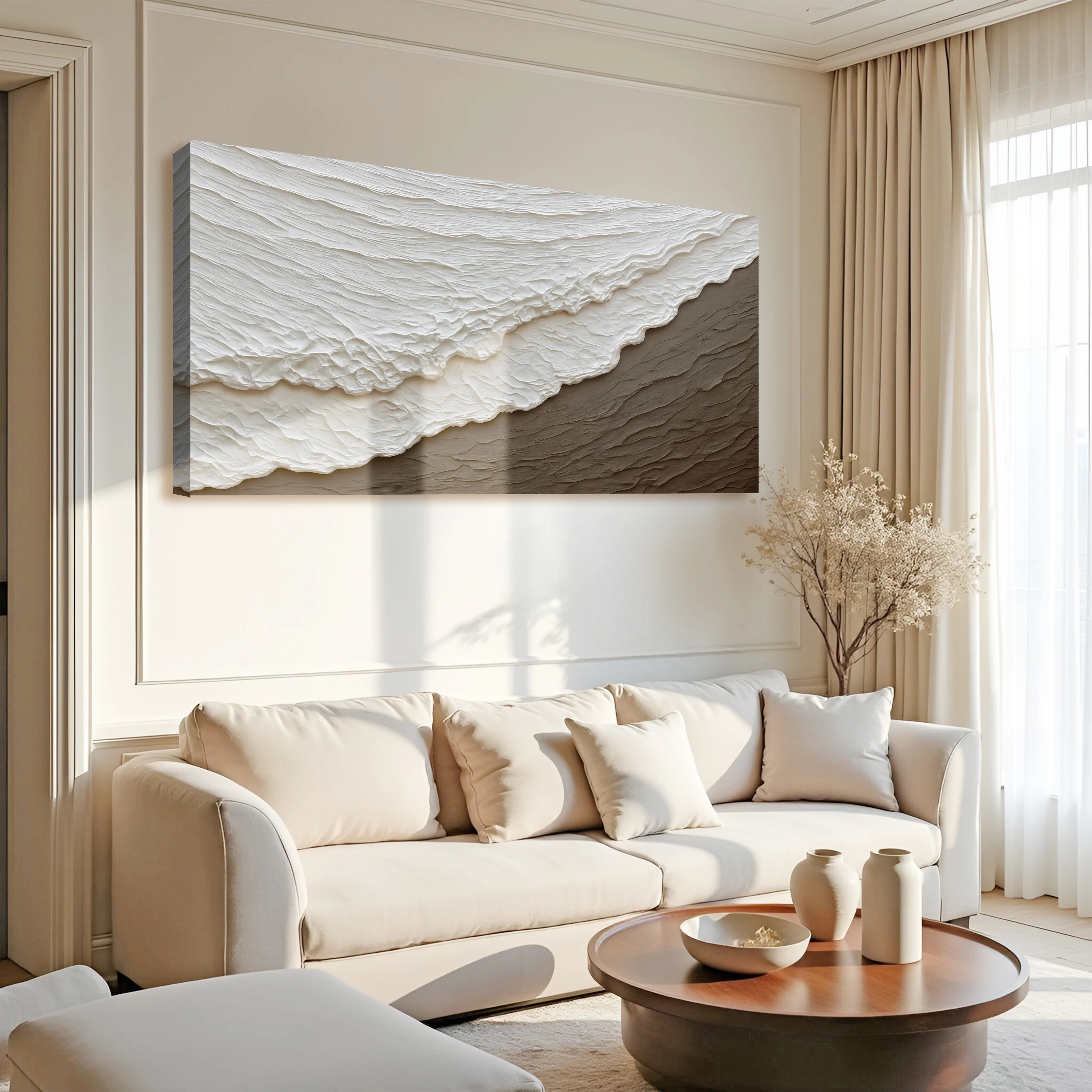 Waves Abstract Wall Art - Image 2