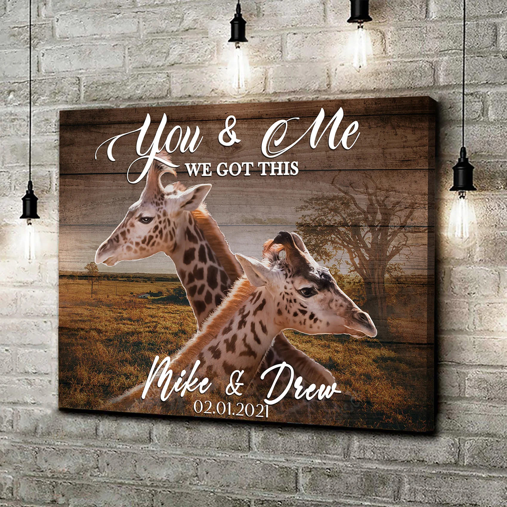 We Got This Couple Giraffe Sign - Image 6