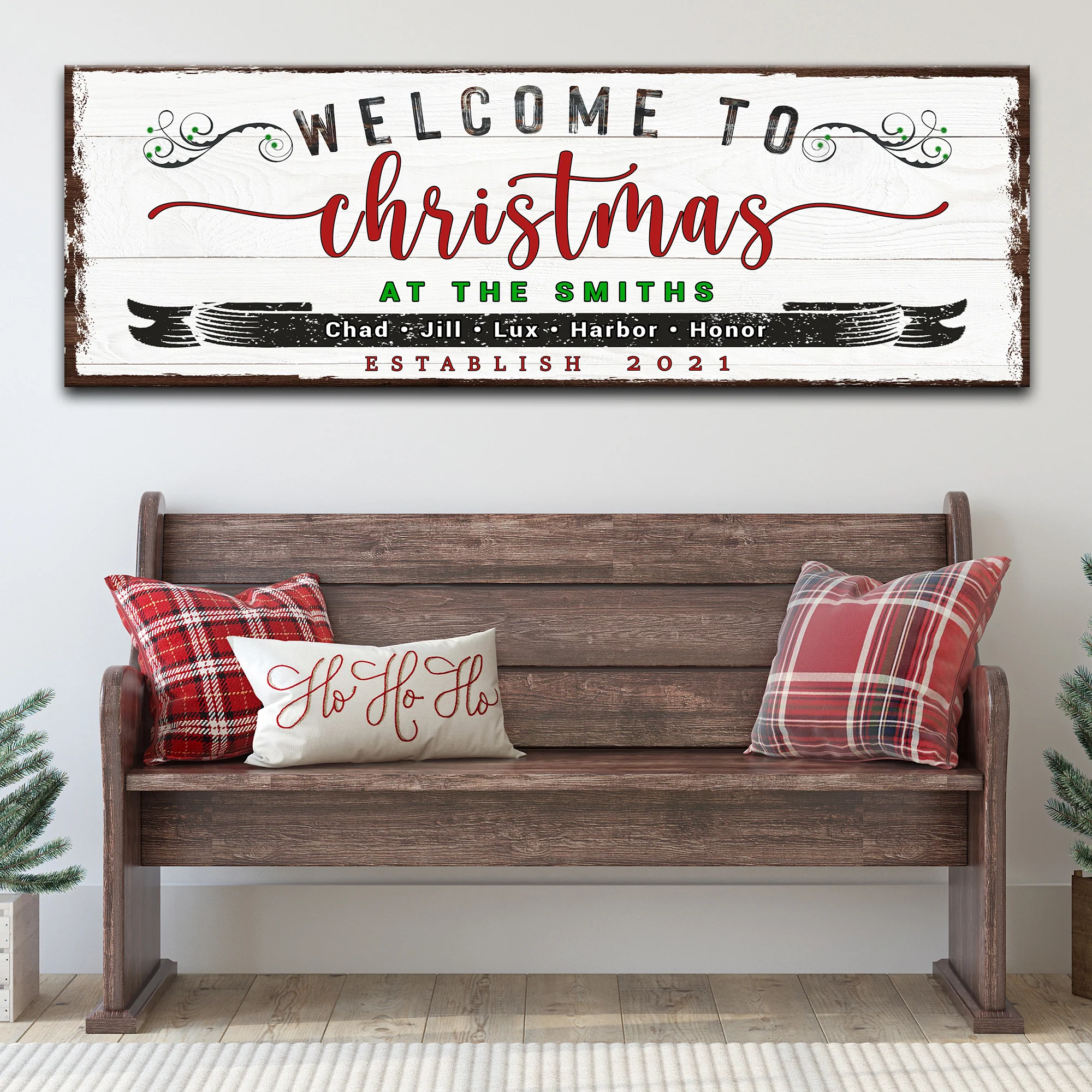 Welcome To Christmas Sign - Image 2