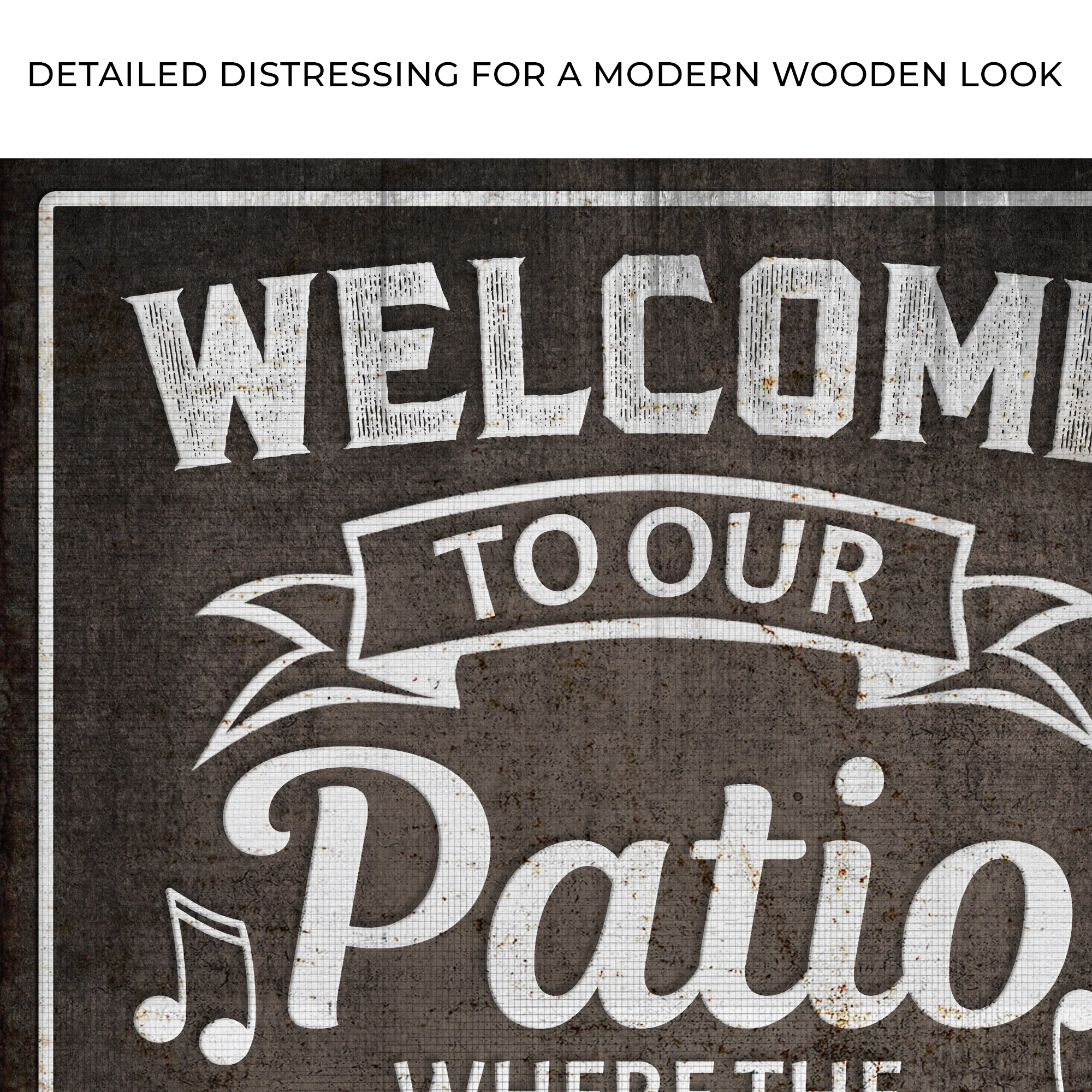Welcome To Our Patio Sign II - Image 4