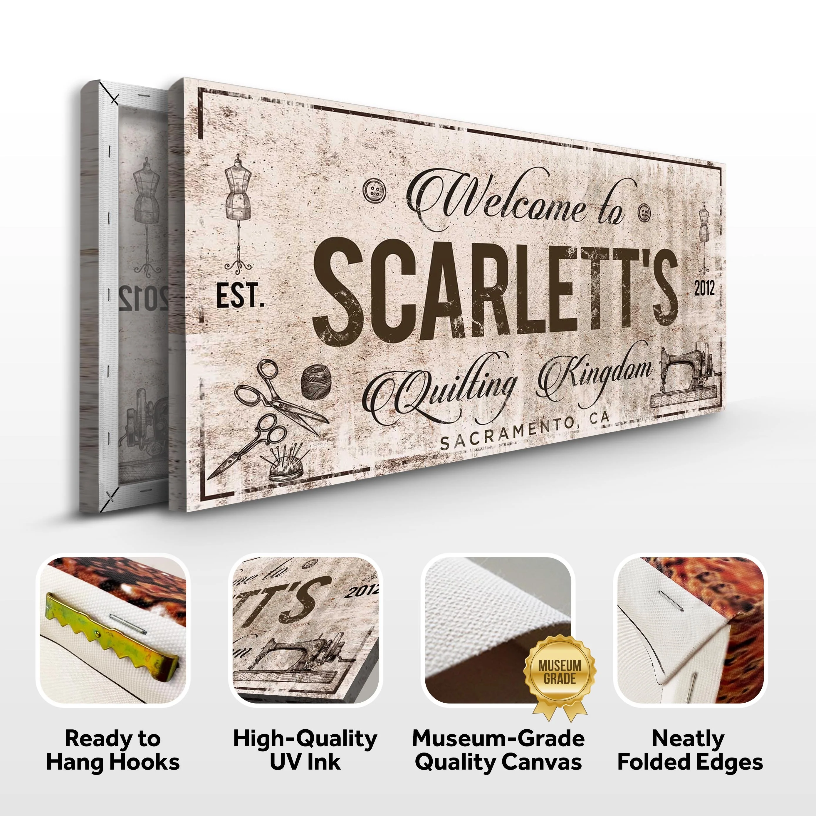 Welcome to Quilting Kingdom Sign - Image 3