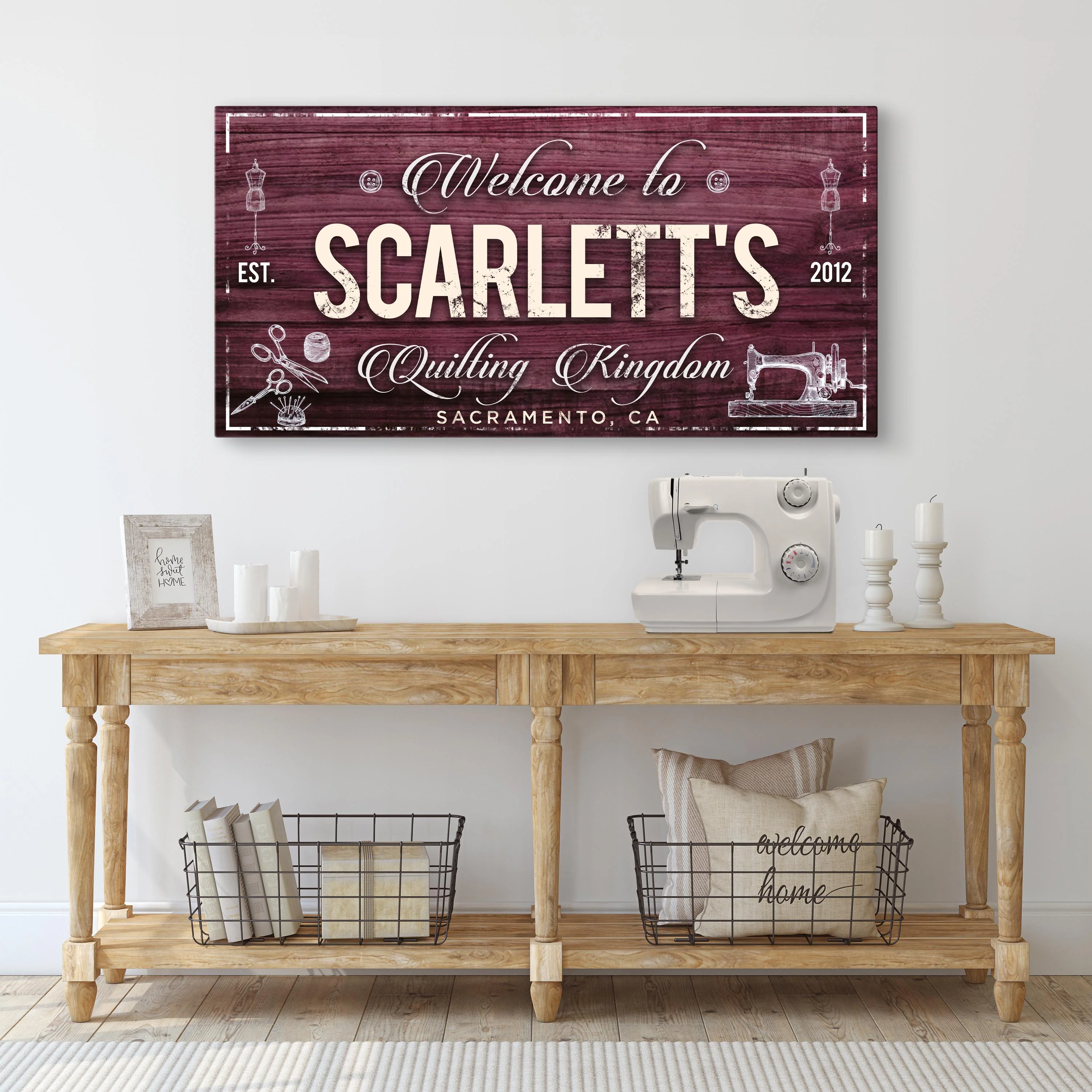 Welcome to Quilting Kingdom Sign - Image 6