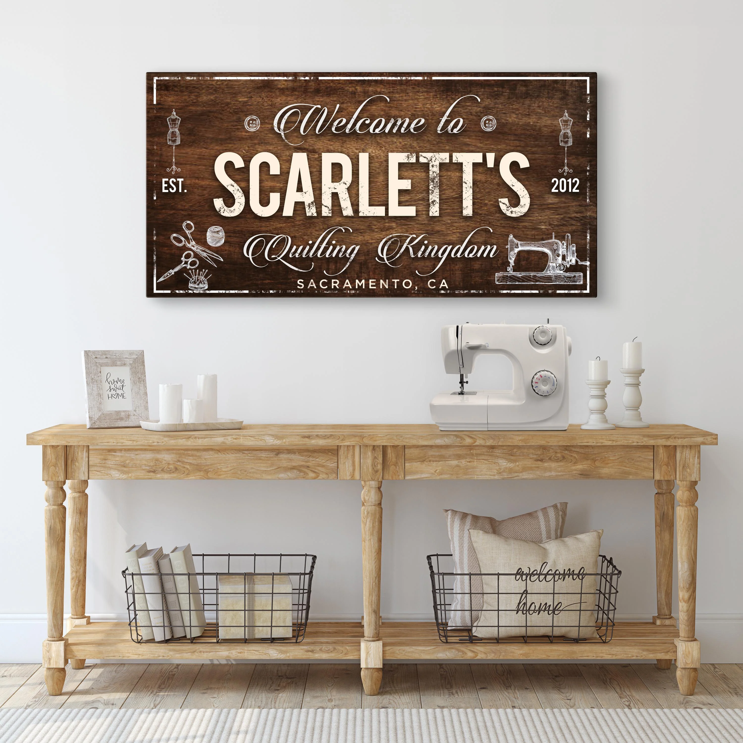 Welcome to Quilting Kingdom Sign - Image 7