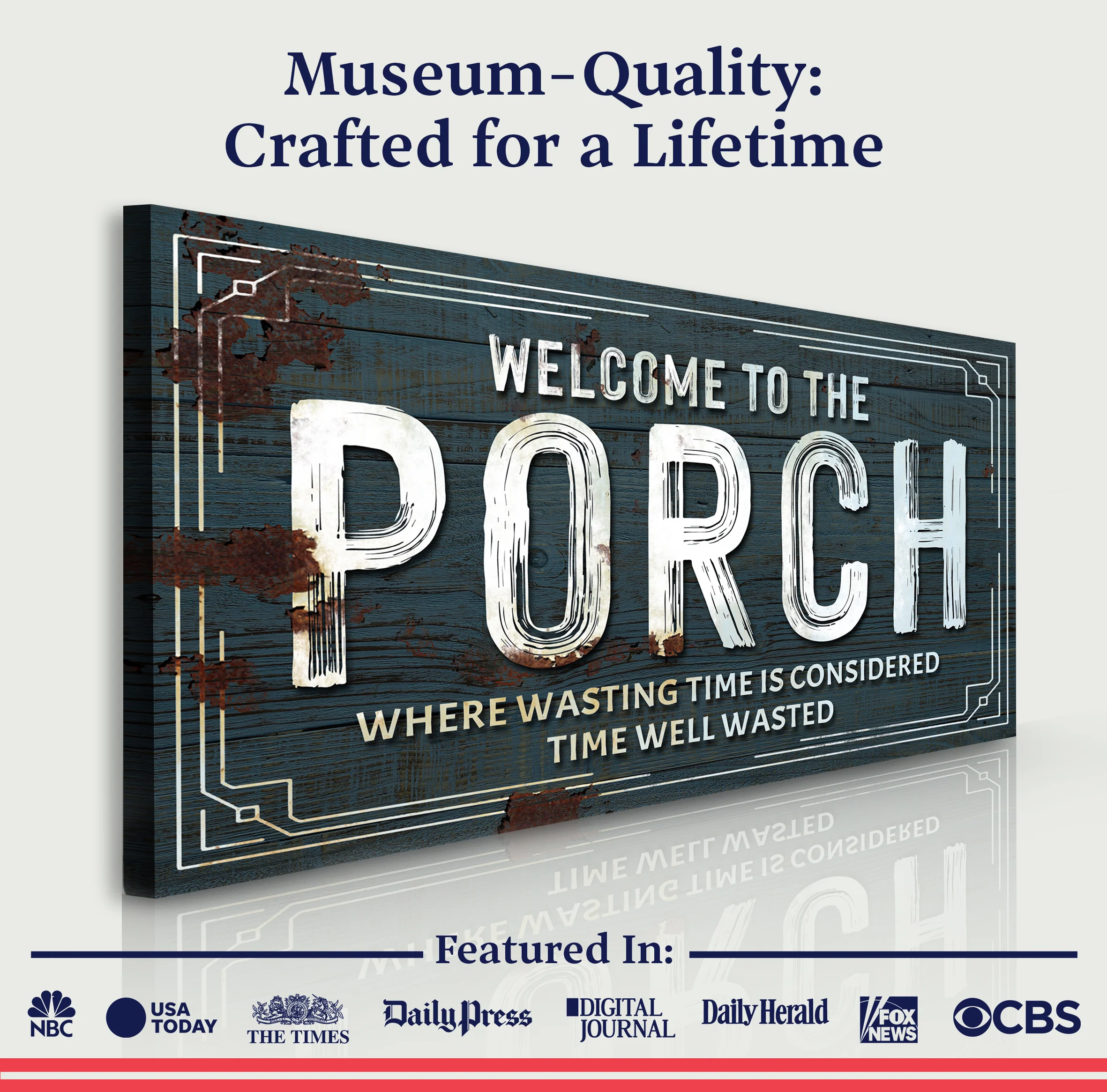 Welcome To The Porch Sign - Image 3