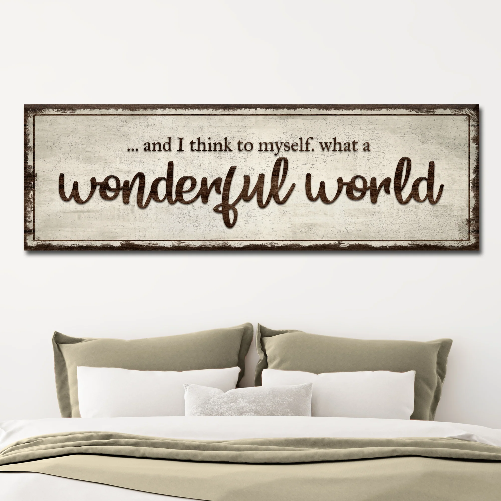 What A Wonderful World Sign III - Image 2