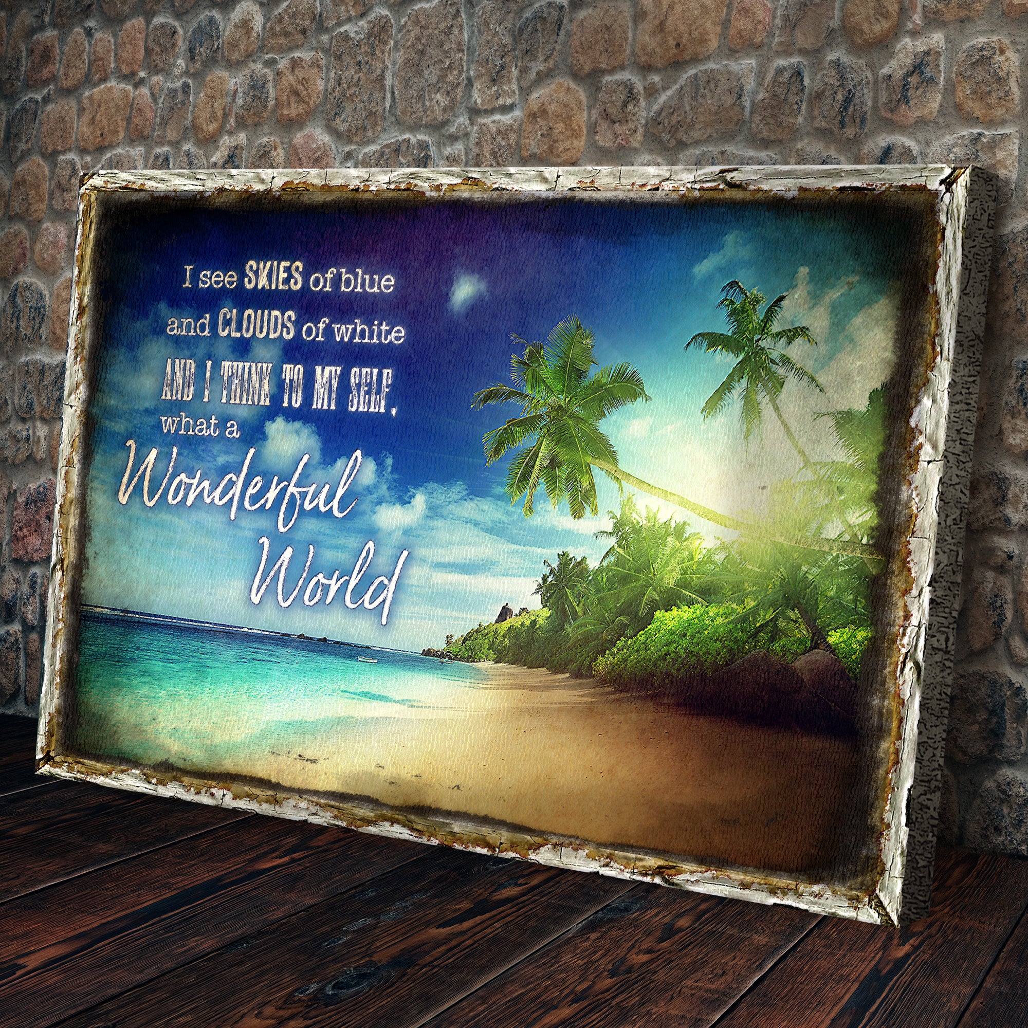 What A Wonderful World Sign IX - Image 3