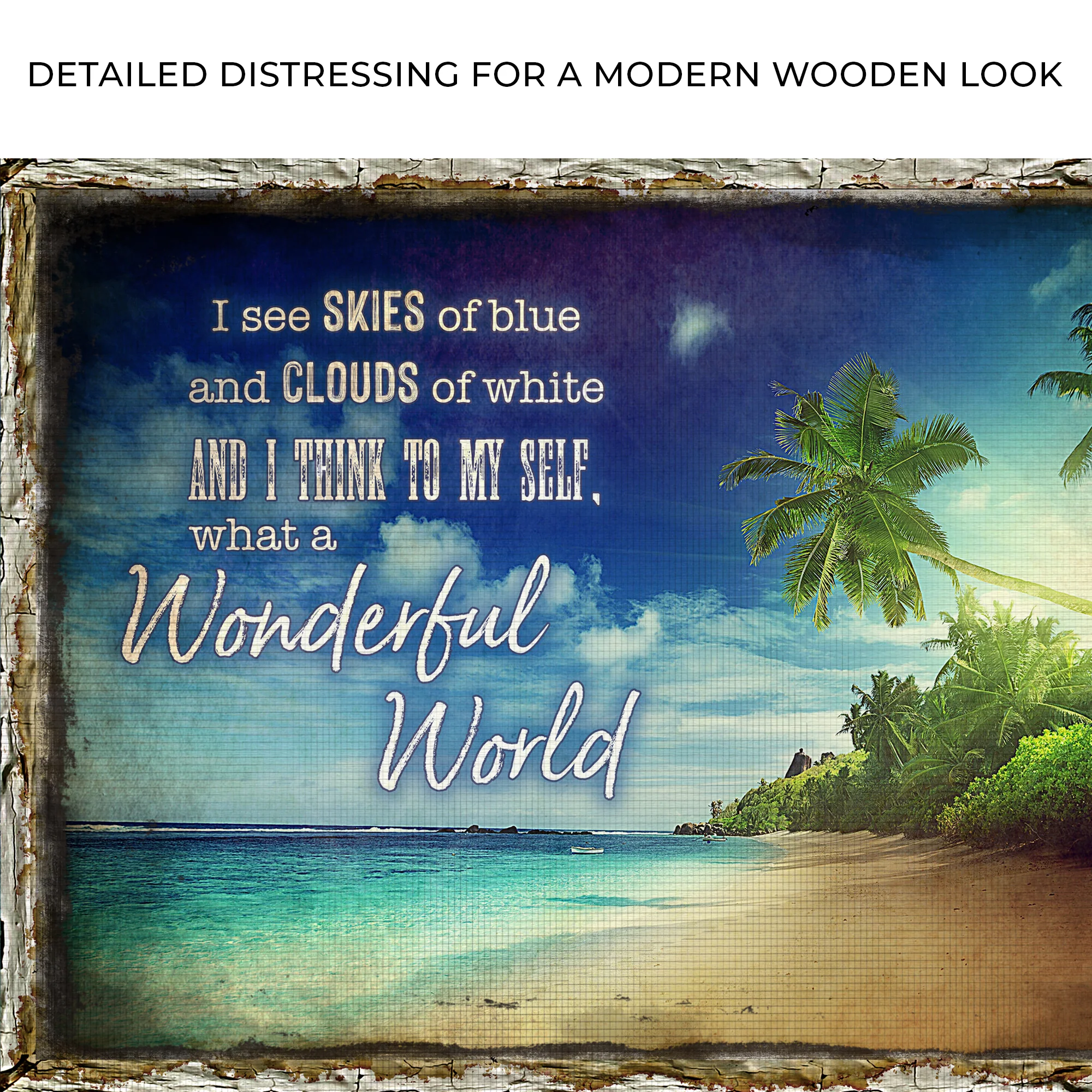 What A Wonderful World Sign IX - Image 4