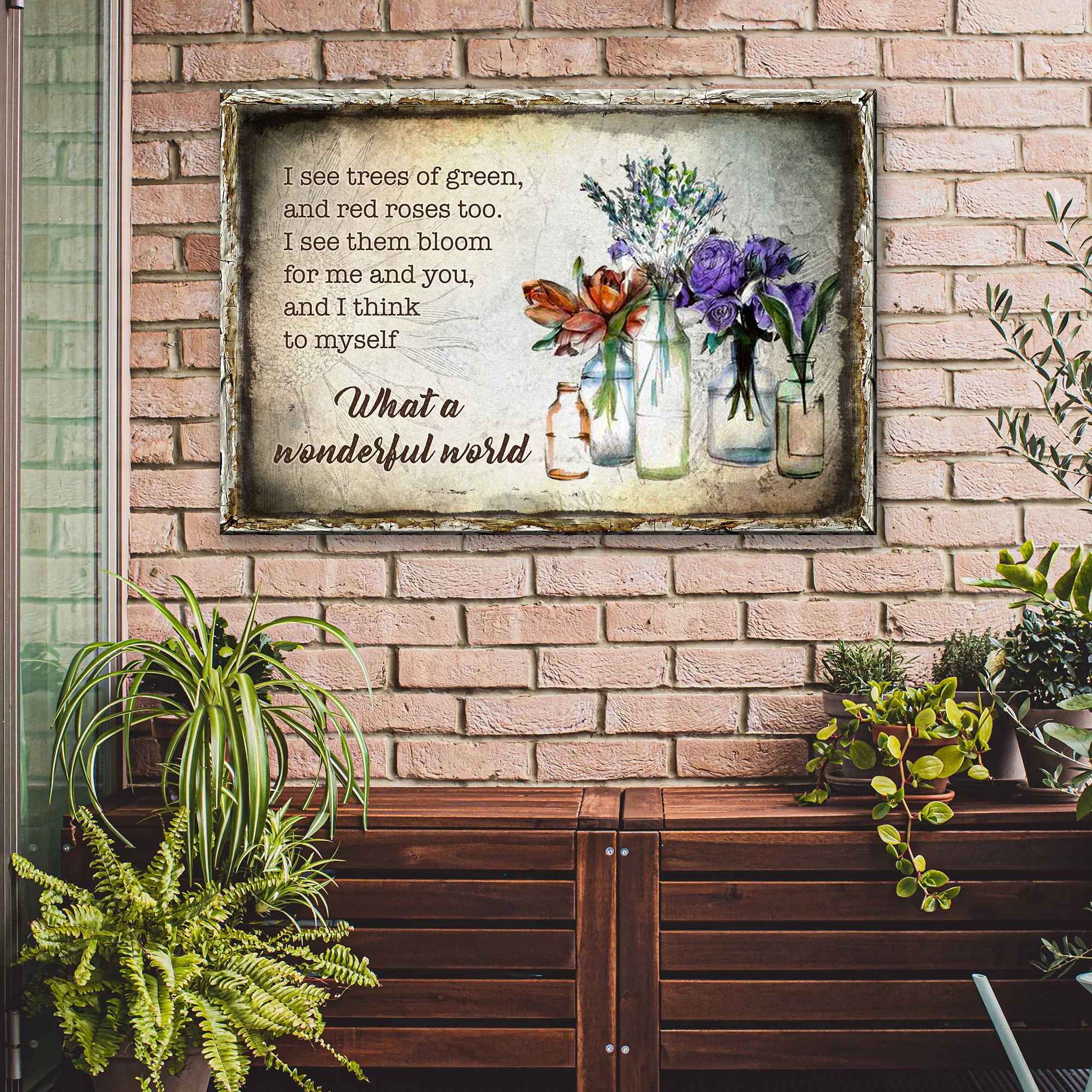 What A Wonderful World Sign VIII - Image 2