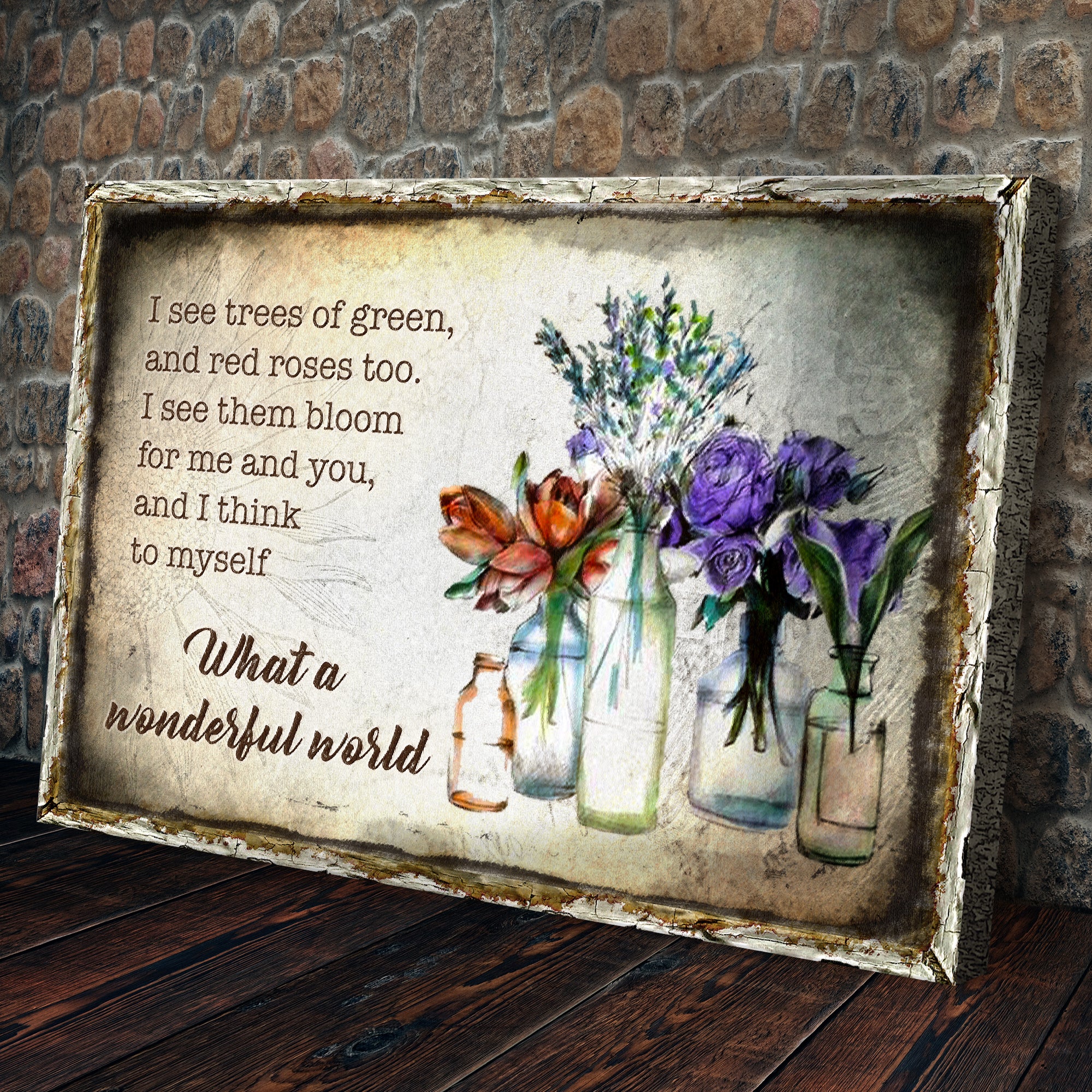 What A Wonderful World Sign VIII - Image 3