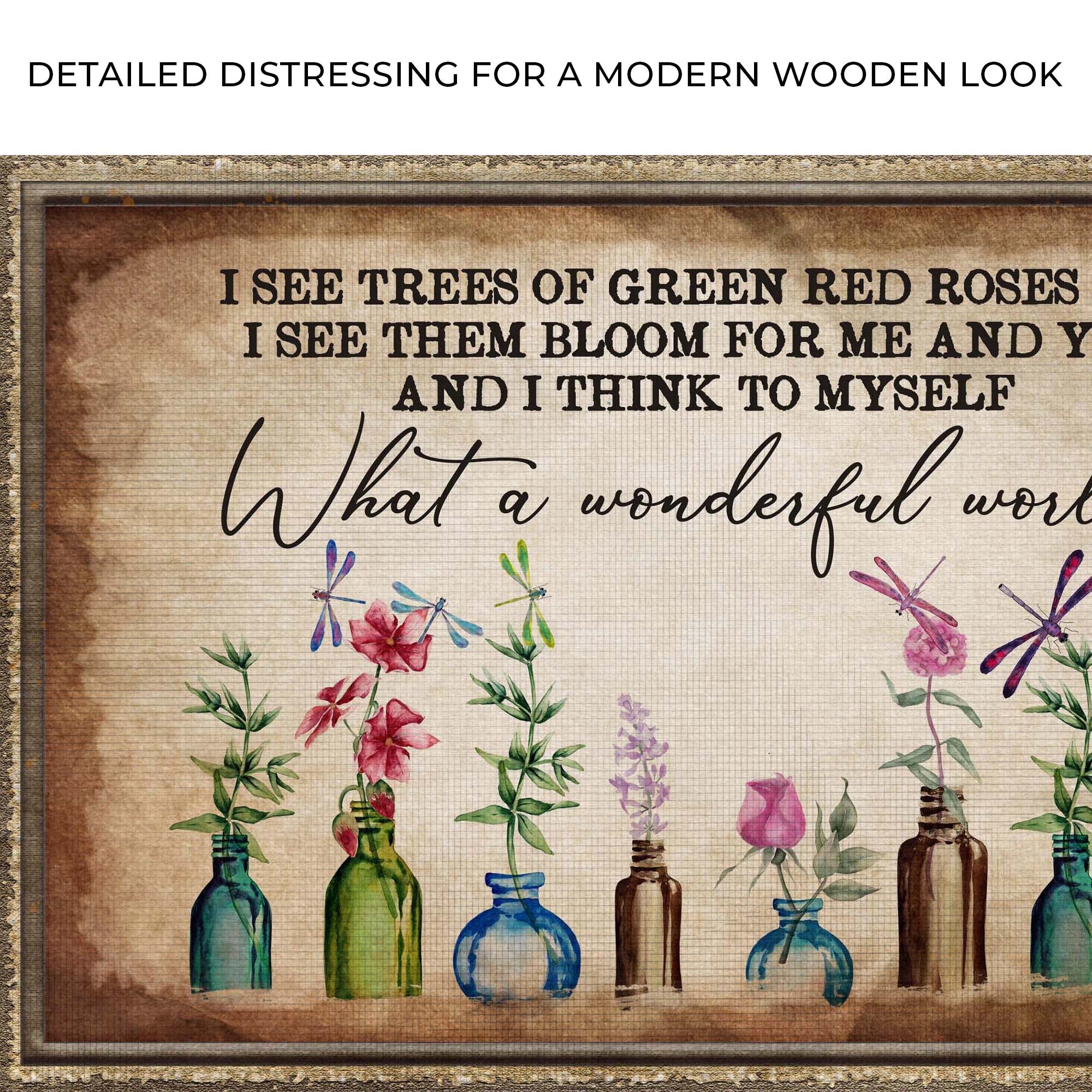 What A Wonderful World Sign X - Image 4