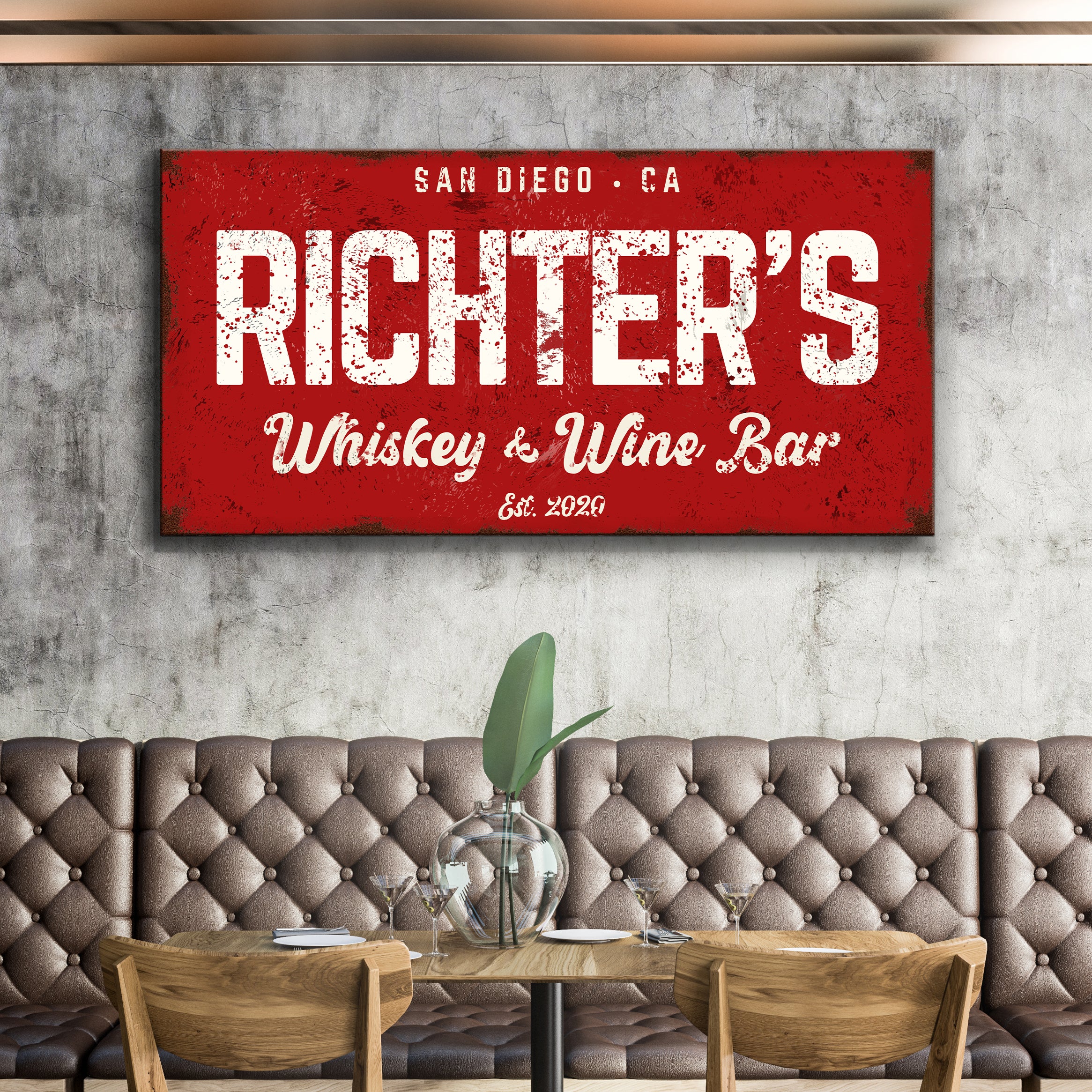 Whiskey And Wine Bar Sign III - Image 2