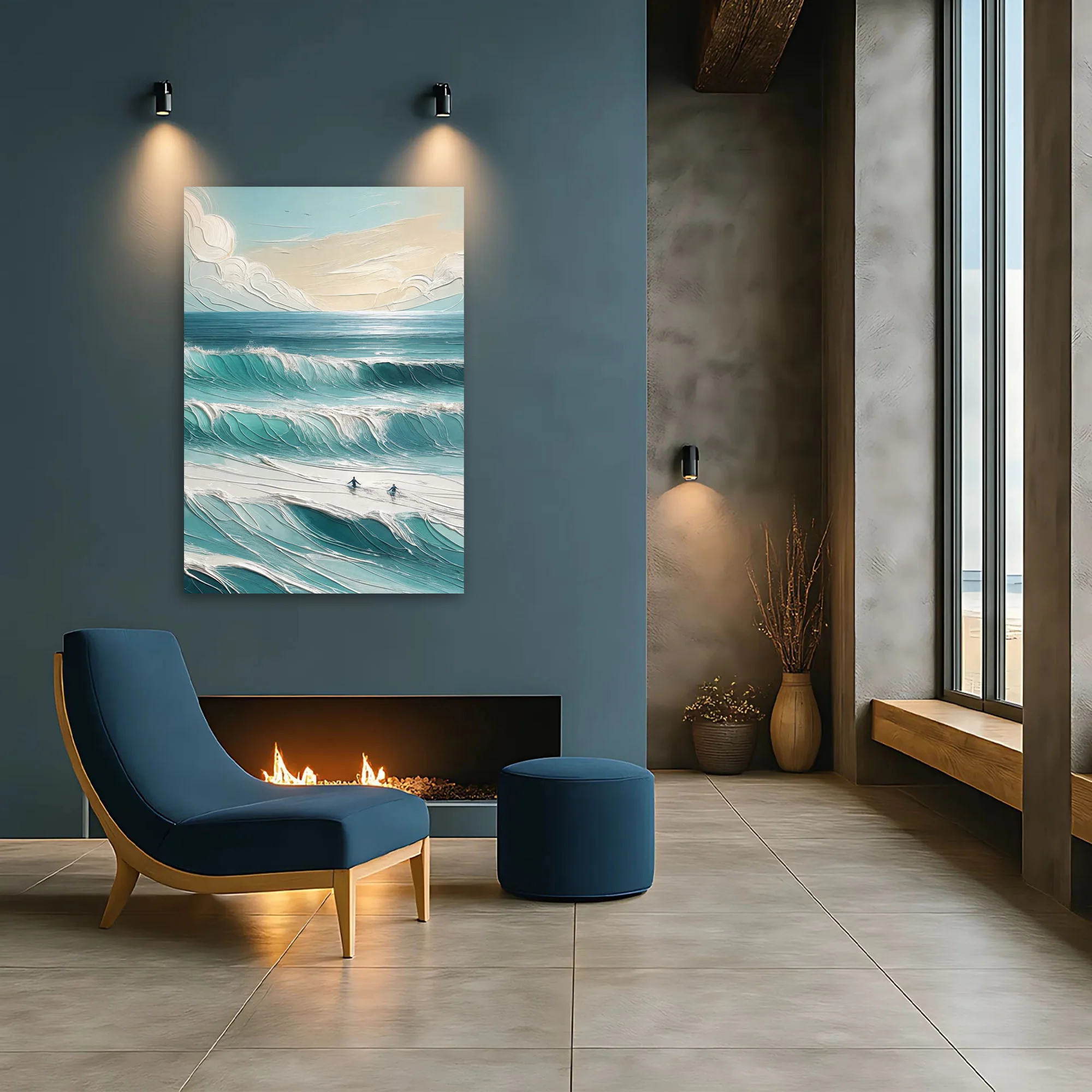 Whispers of the Sea Abstract Wall Art - Image 5