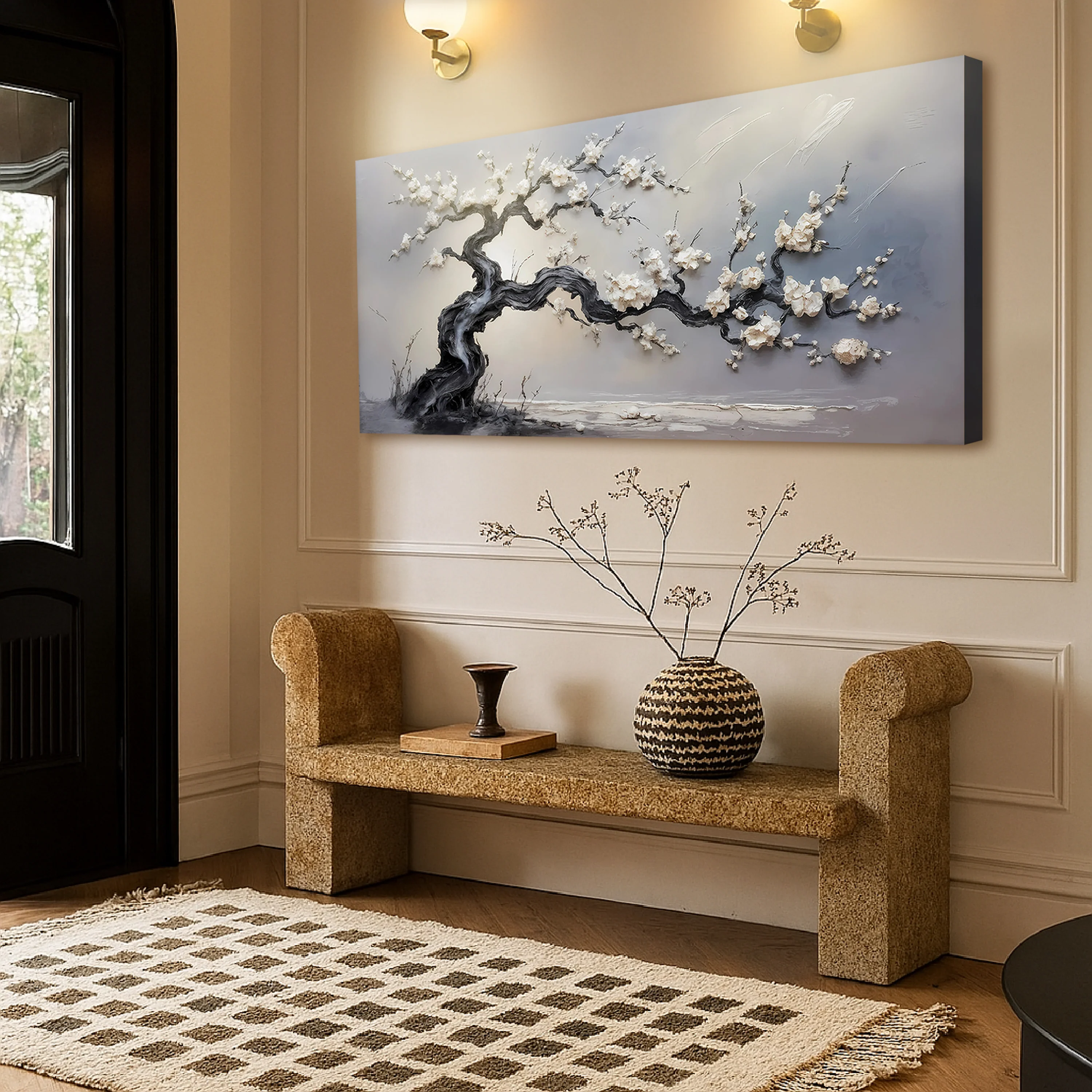 White Blossom Wall Art - Image 2