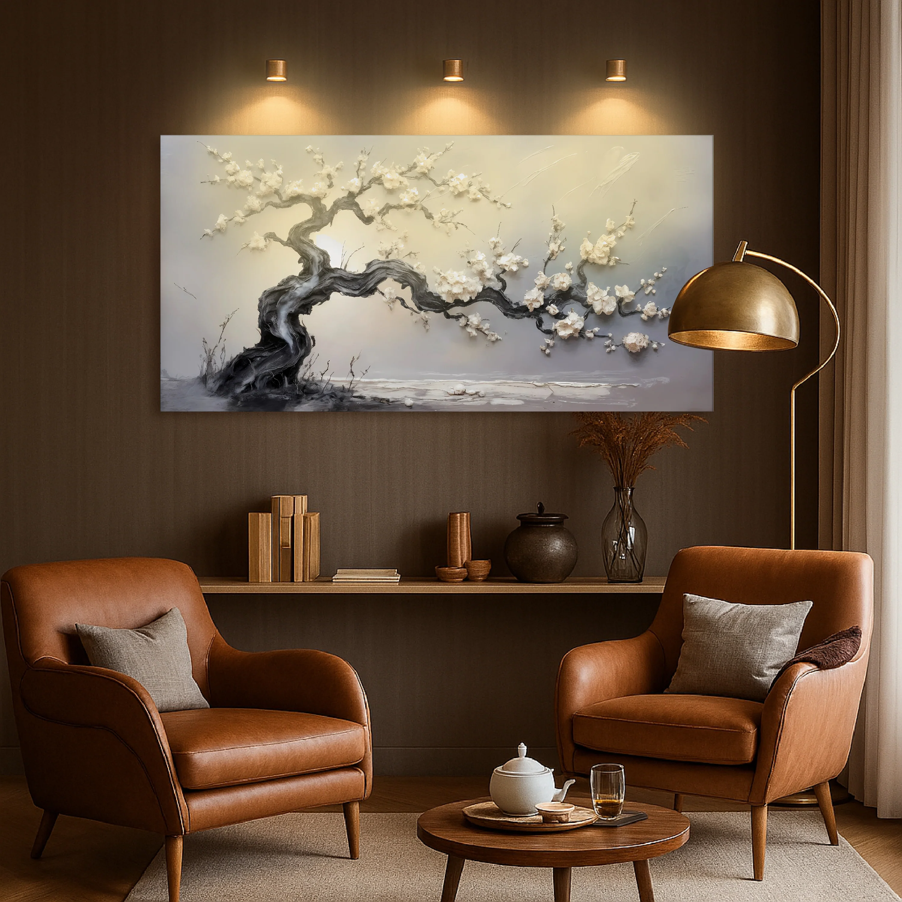 White Blossom Wall Art - Image 3
