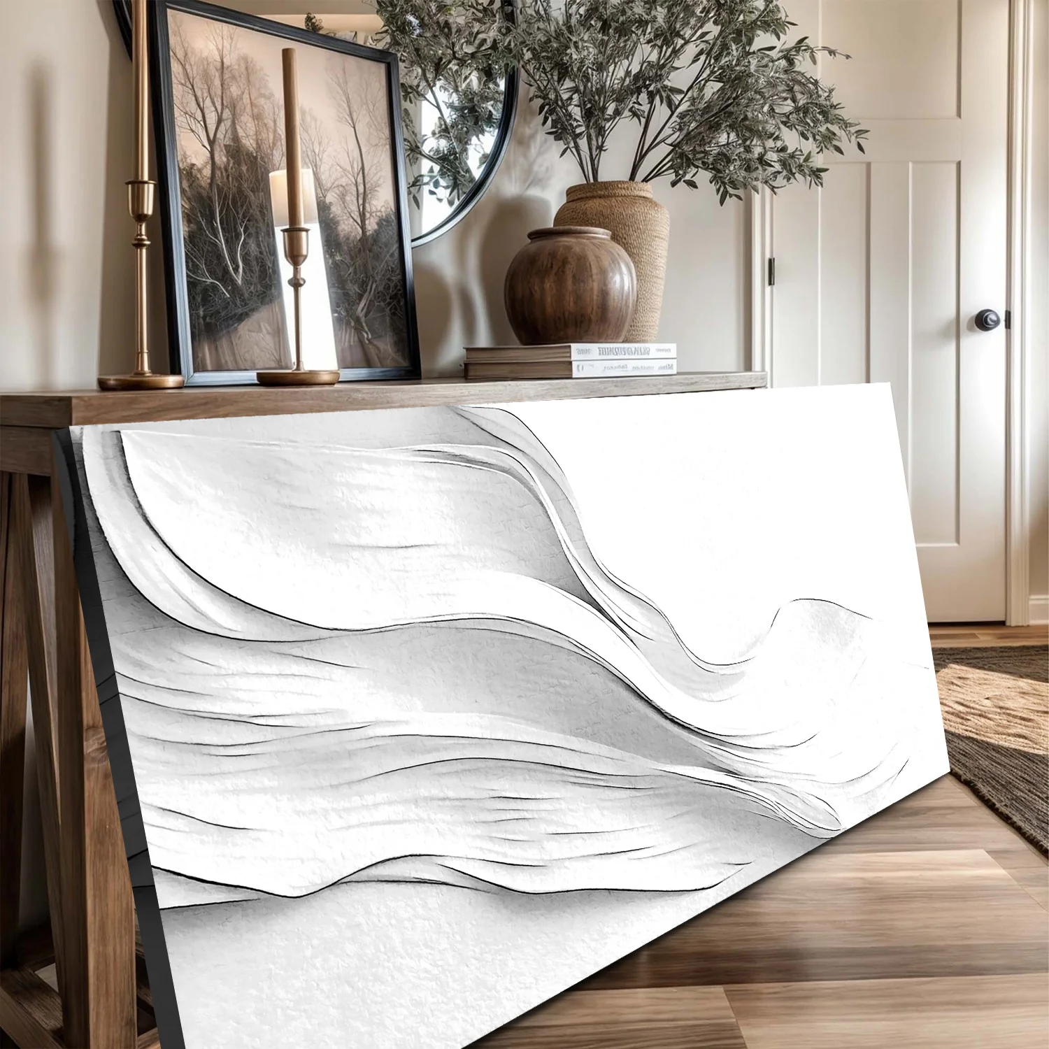 White Minimalist Wall Art - Image 4
