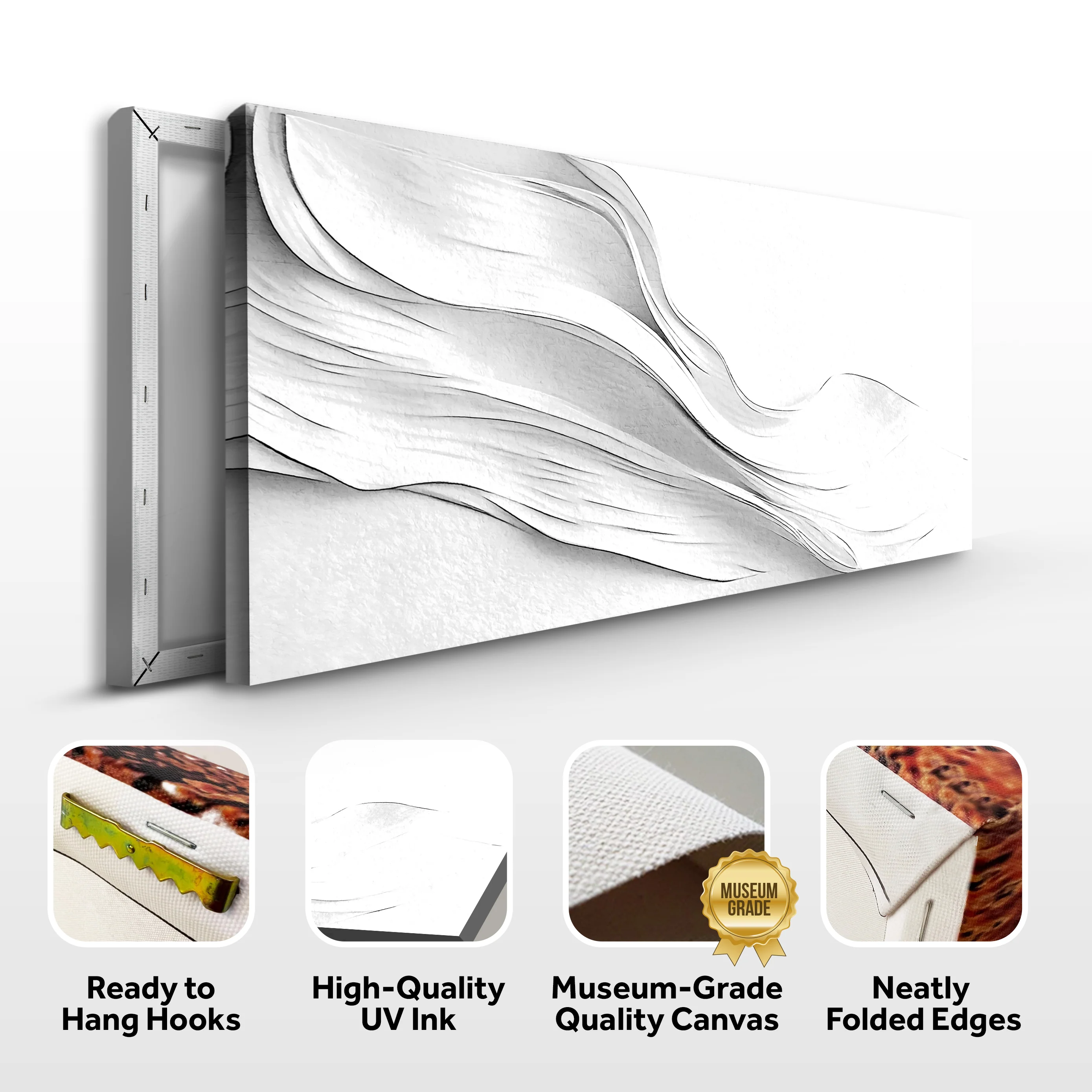 White Minimalist Wall Art - Image 8