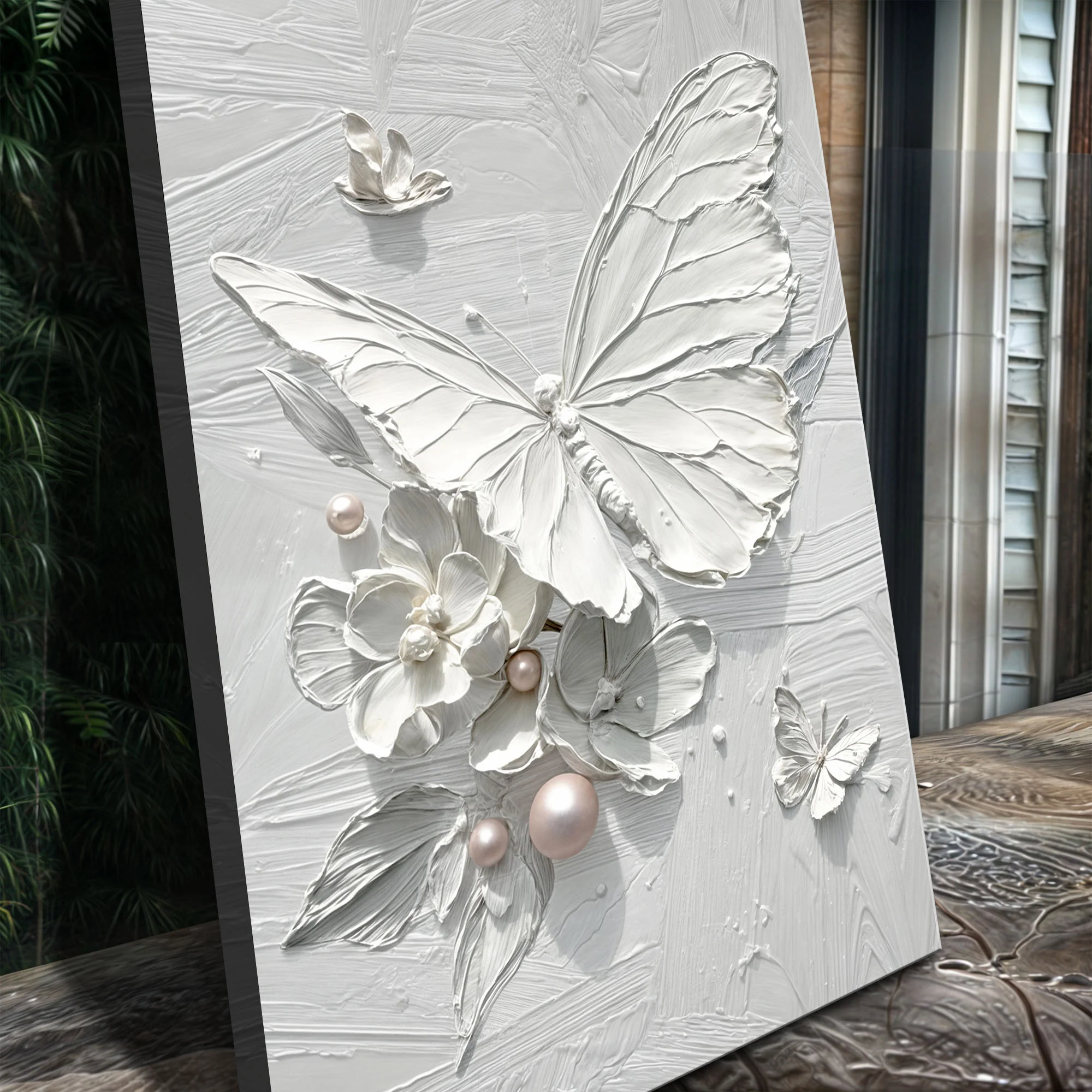 White Butterfly Wall Art - Image 4
