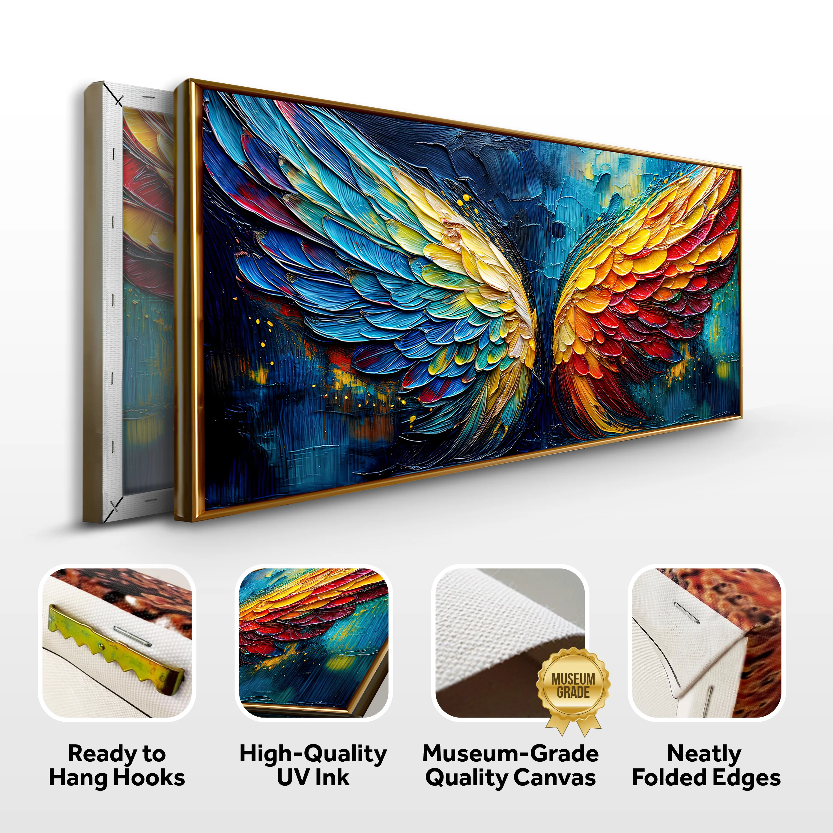 Wings of Fire Impasto Wall Art - Image 8