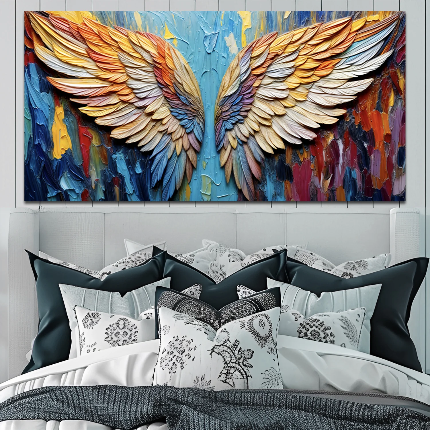 Wings of Hope Impasto Wall Art - Image 2