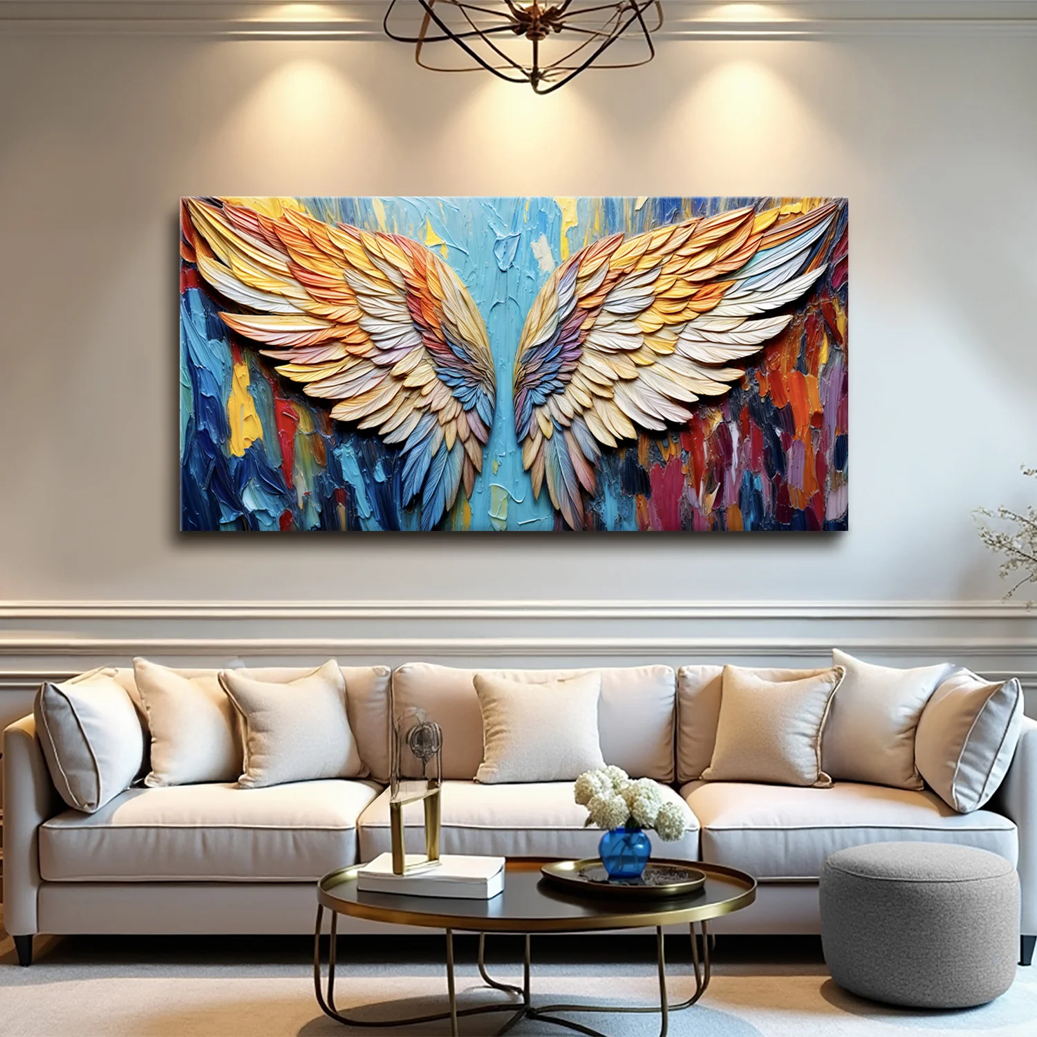 Wings of Hope Impasto Wall Art - Image 3