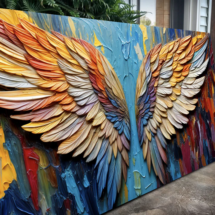 Wings of Hope Impasto Wall Art - Image 5
