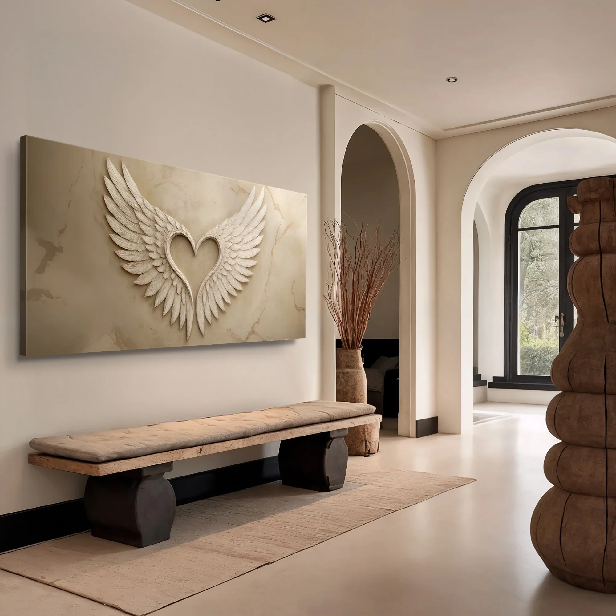 Wings Of Love Abstract Wall Art - Image 3