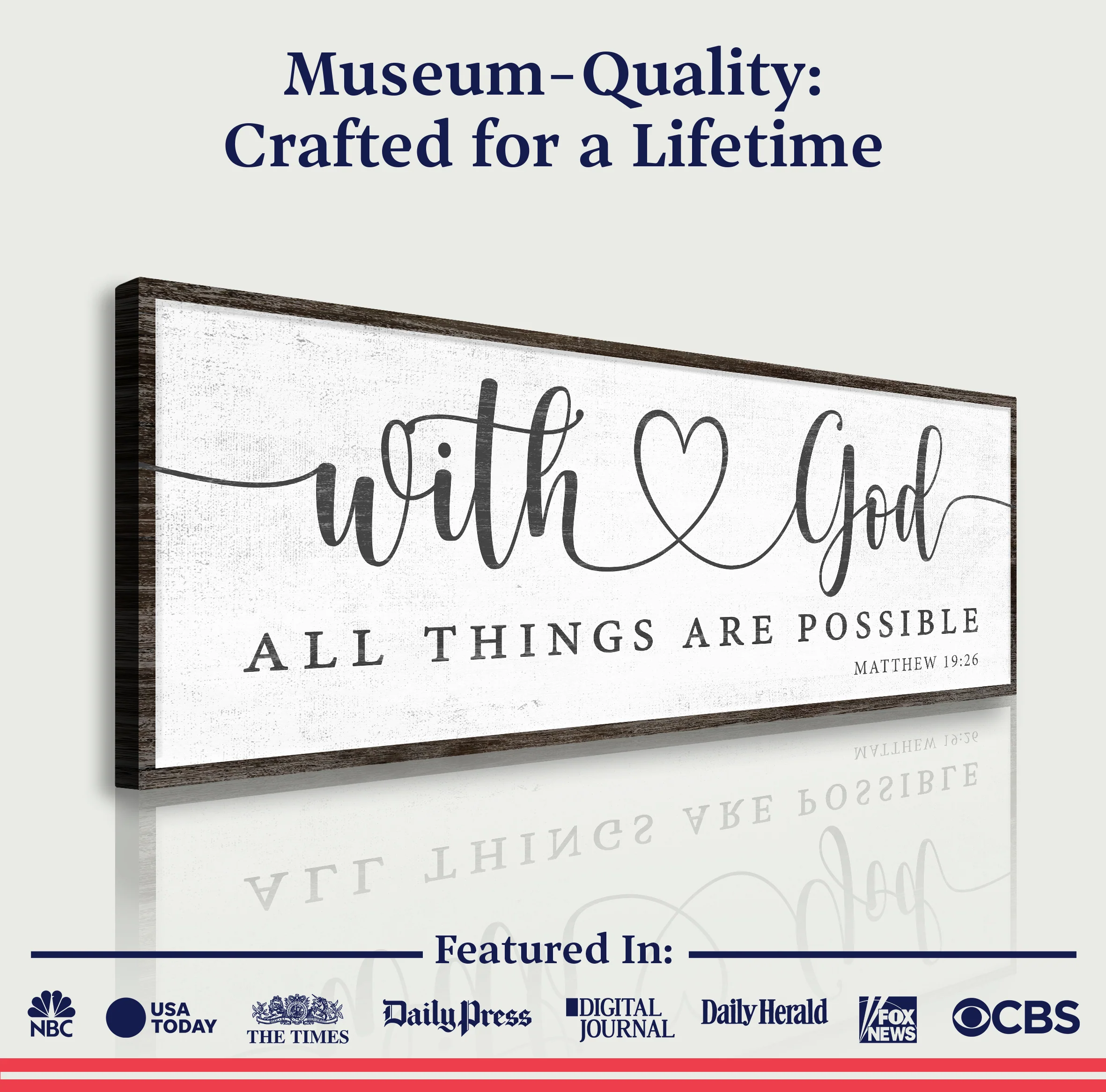With God All Things Possible Faith Sign IV - Image 4